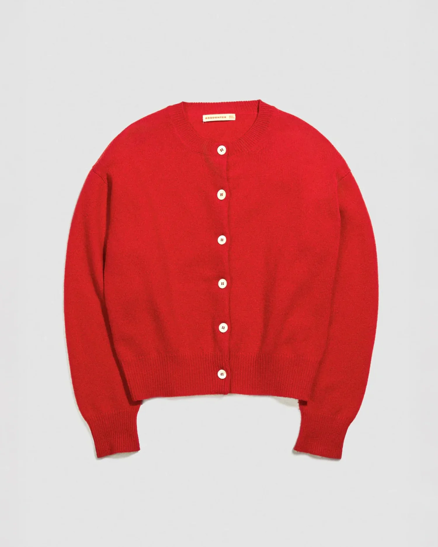 ADA CREWNECK CARDIGAN / POPPY RED - Image 6