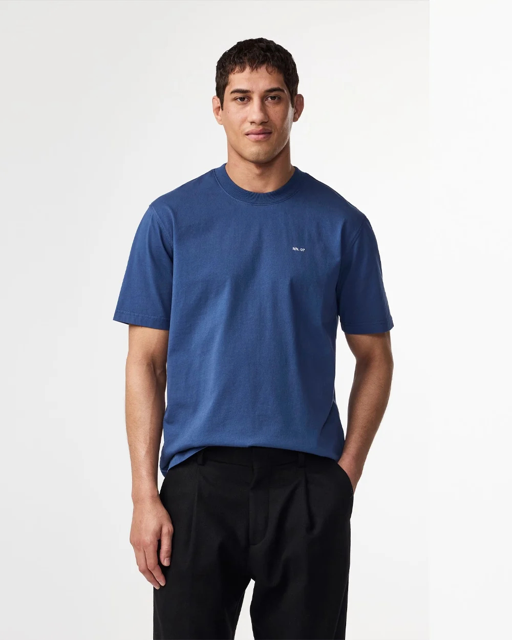 ADAM EMB T-SHIRT 3209 / DENIM BLUE