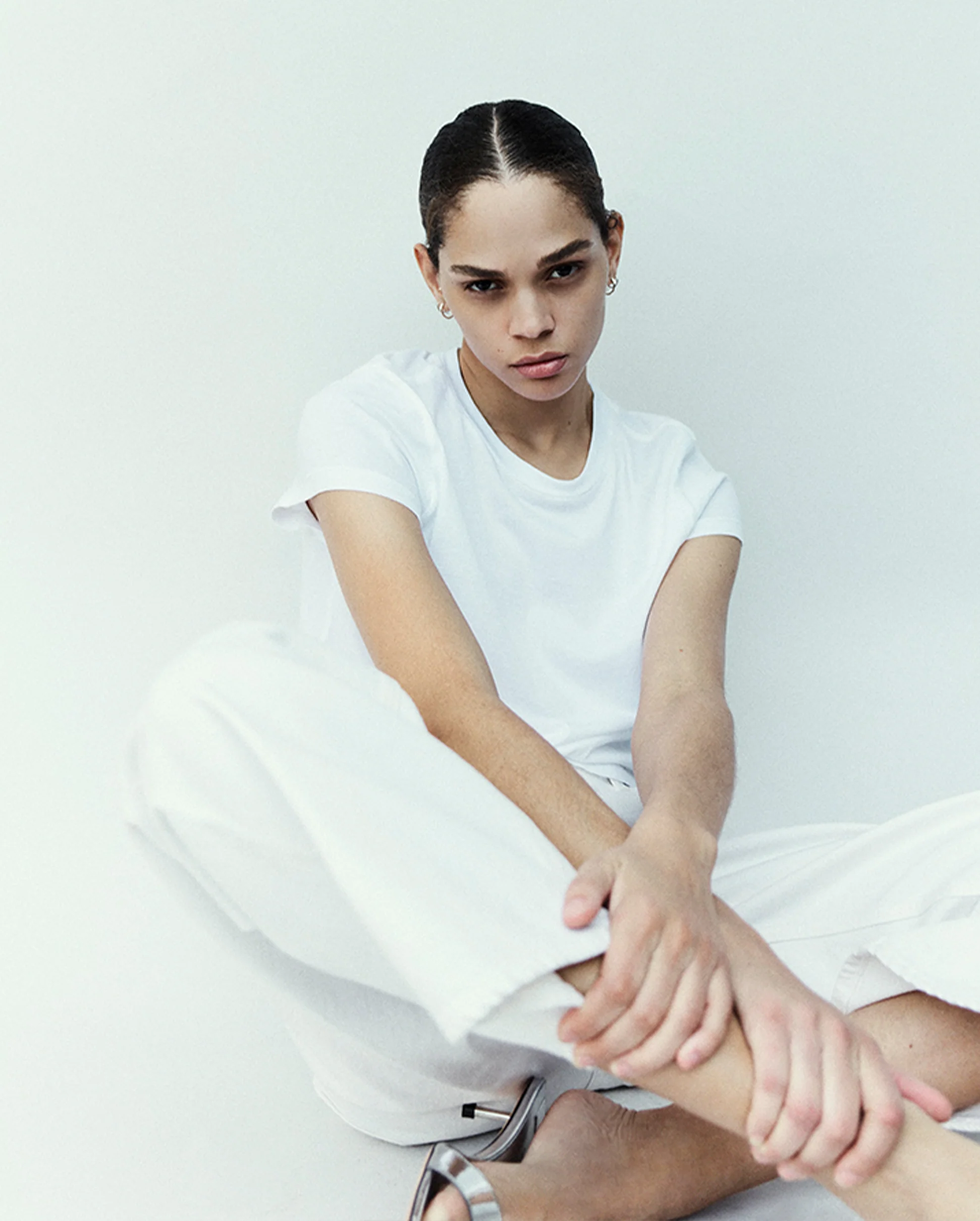 ADINE SHRUNKEN TEE / WHITE - Image 3