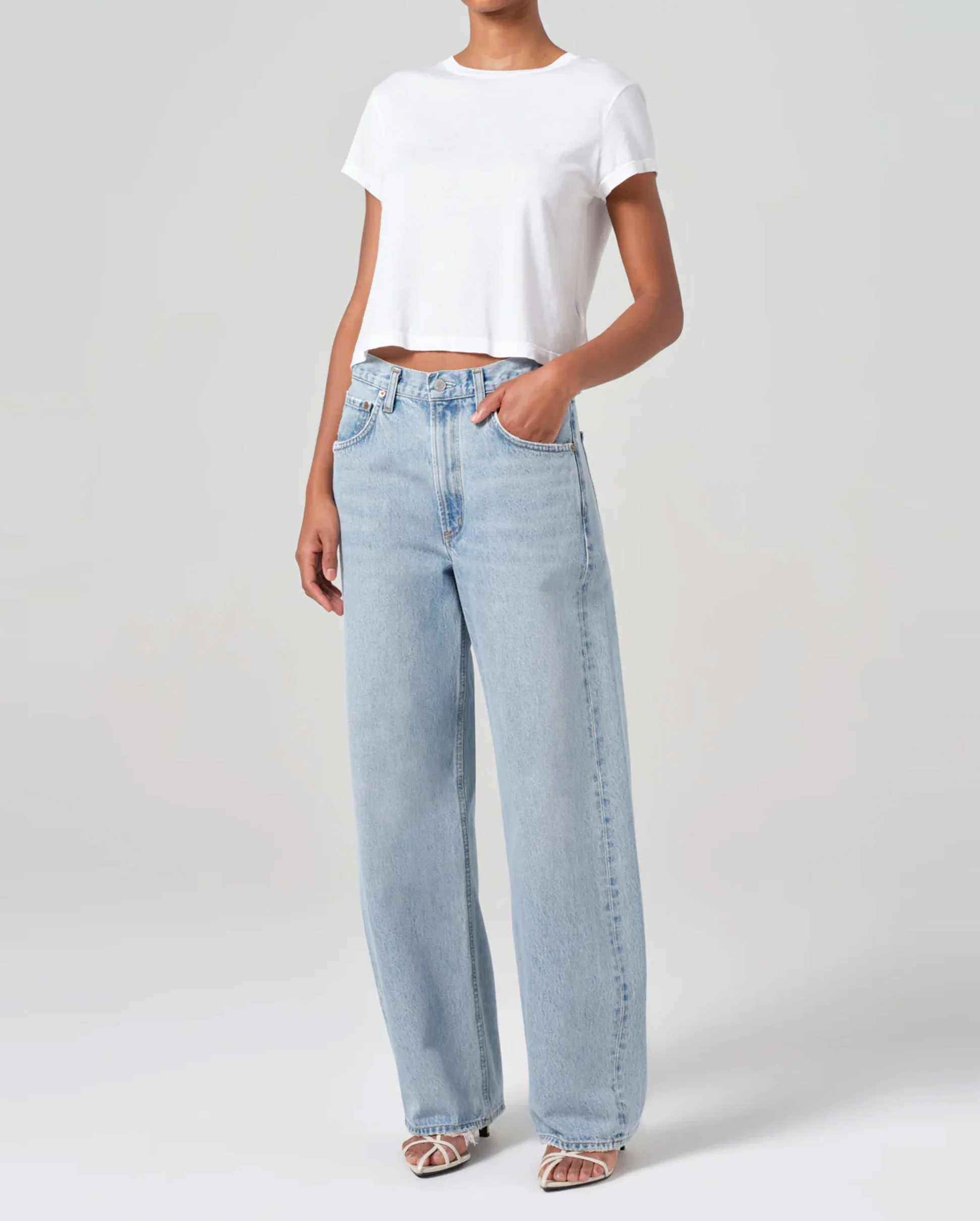 ADINE SHRUNKEN TEE / WHITE - Image 4
