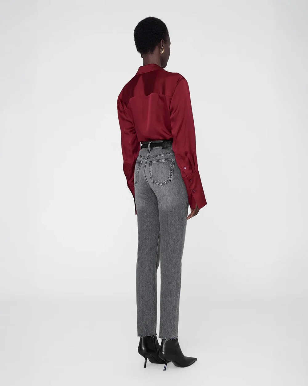 AMANDA SHIRT / CABERNET - Image 4