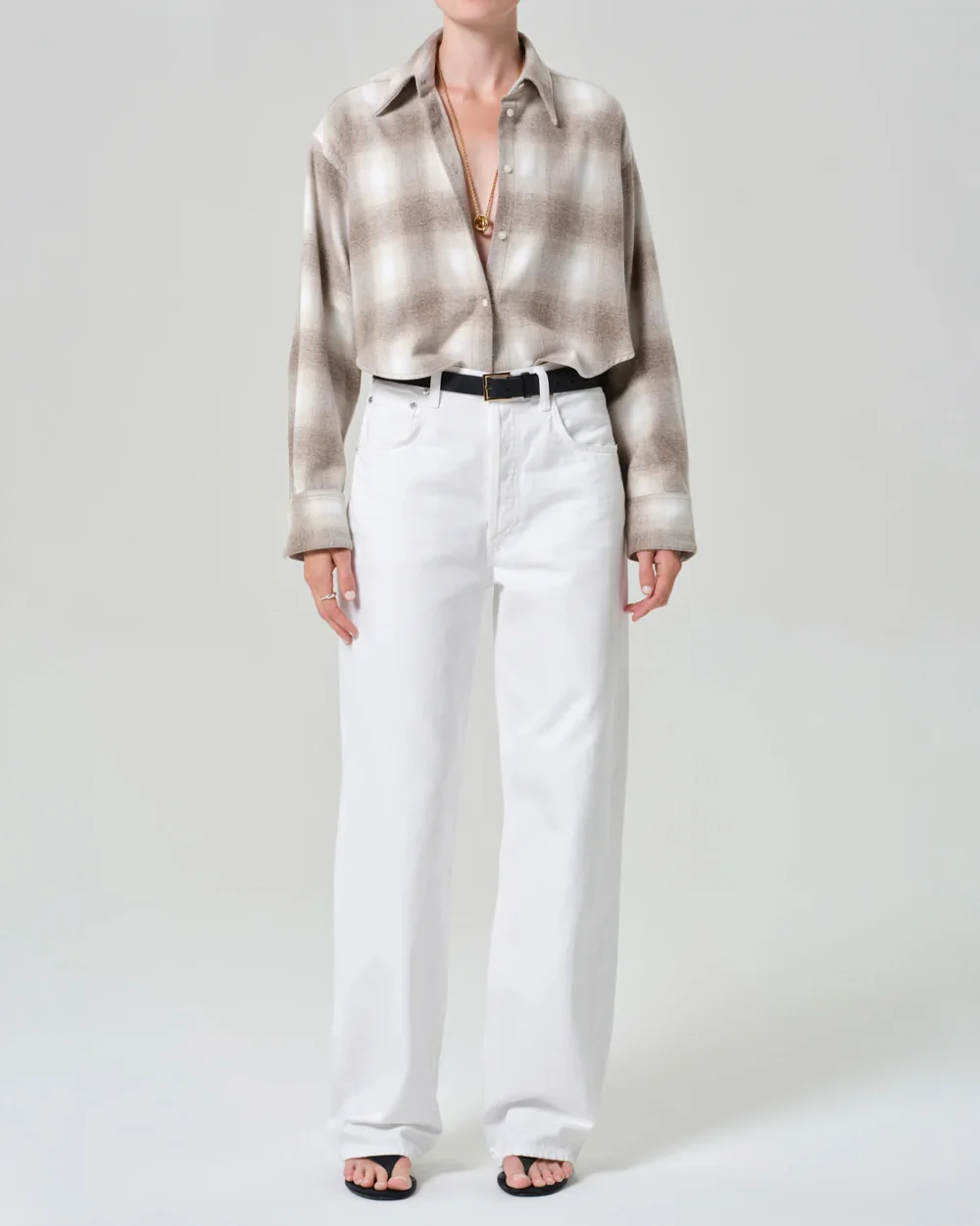 ANA CROPPED SHIRT / SCHIFFER PLAID - Image 5