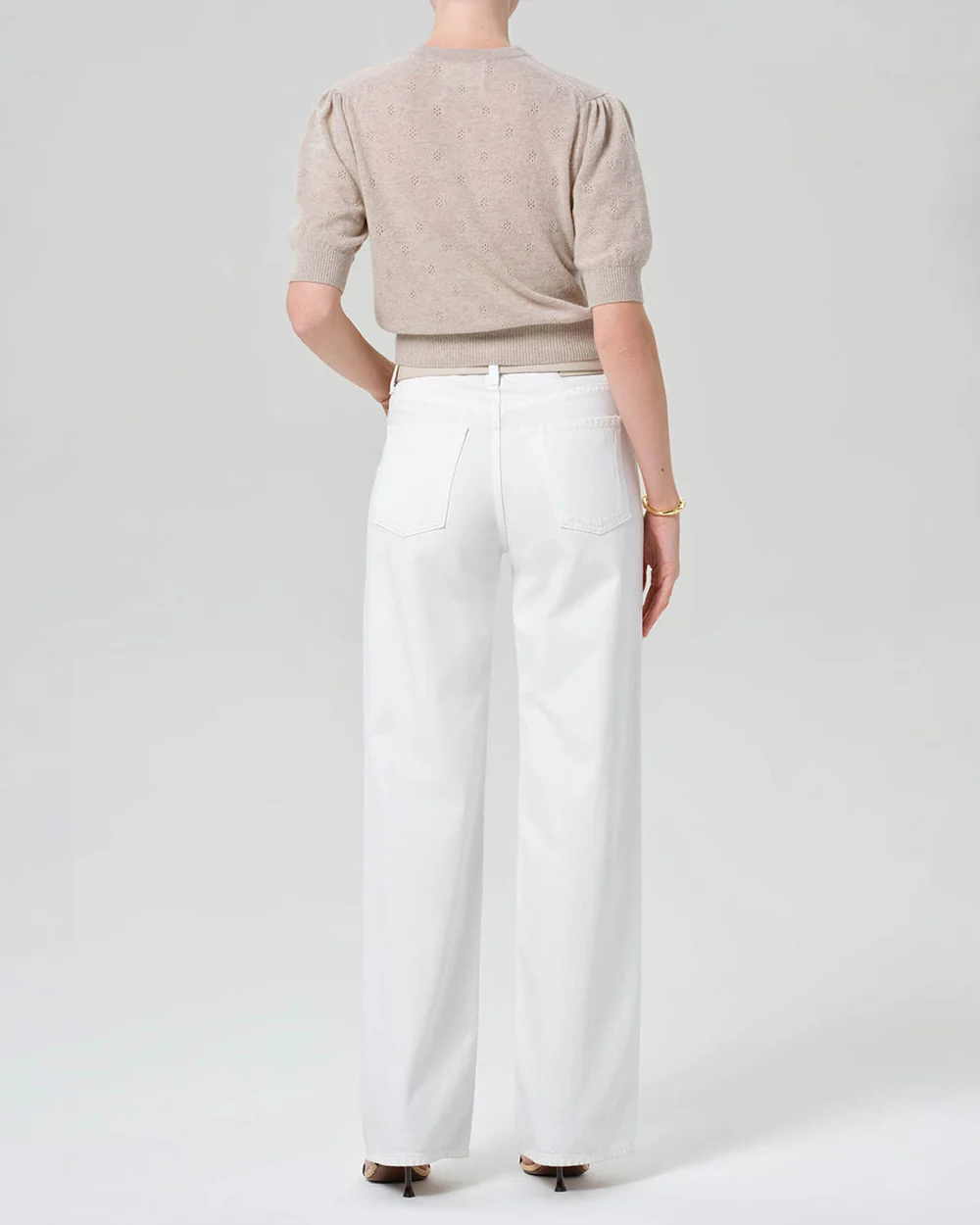 ANNINA HIGH RISE WIDE LEG / SOFT WHITE - Image 4