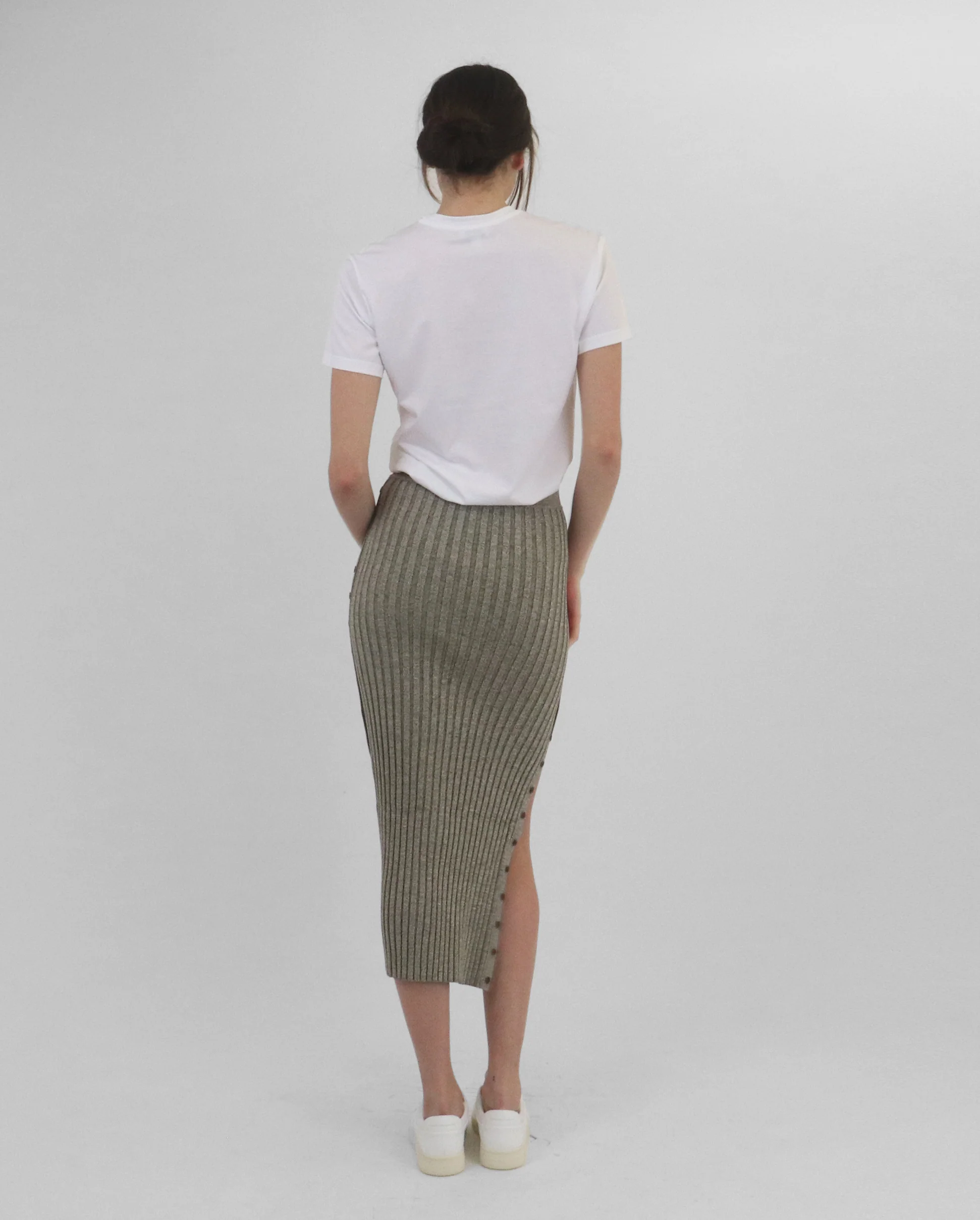 ASHTON MIDI SKIRT / NOUGAT MULTI - Image 4