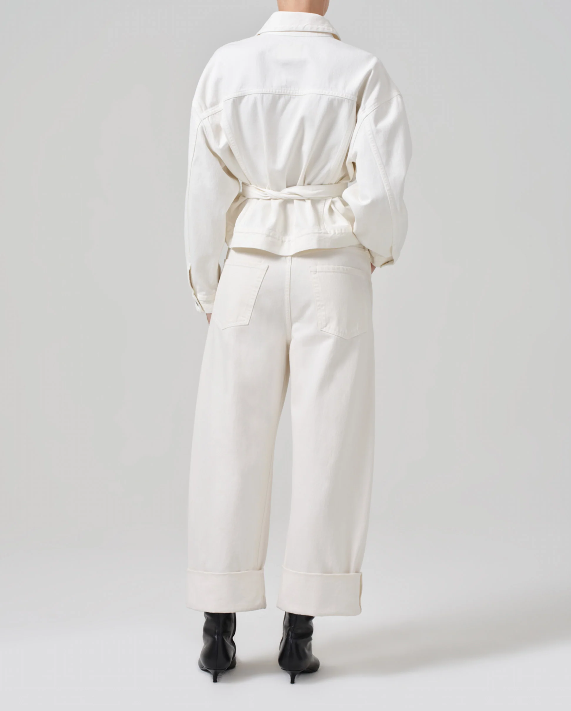 AYLA BAGGY CUFFED CROP / PASHMINA - Image 10