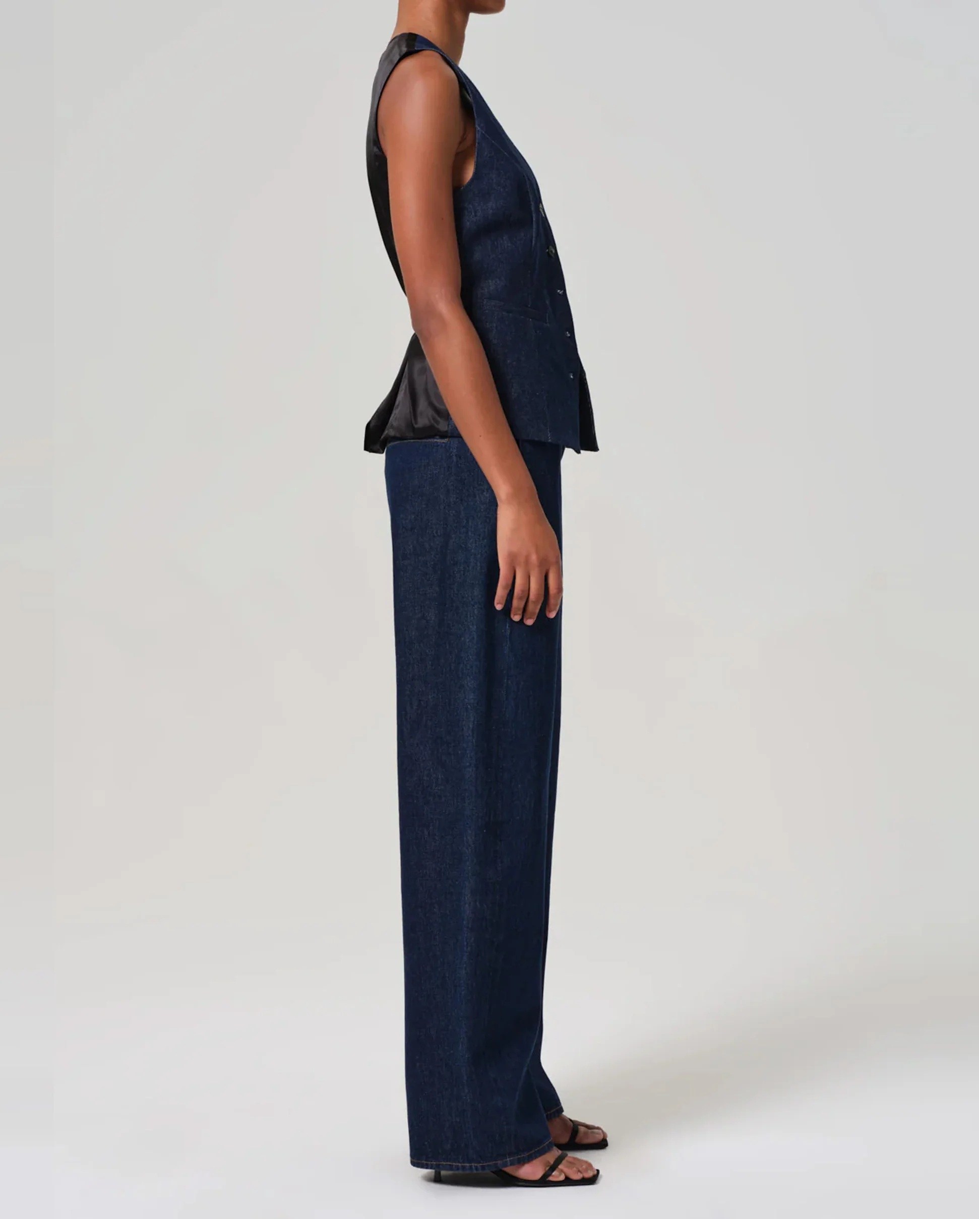AYLA POLISH DENIM TROUSER / AMHERST - Image 5