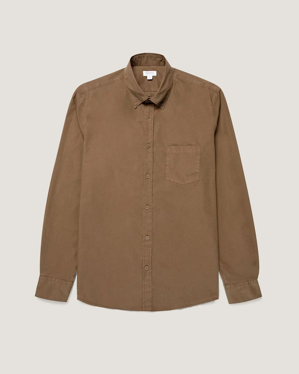BUTTON DOWN SOFT POPLIN SHIRT / DARK CEDAR - Image 6