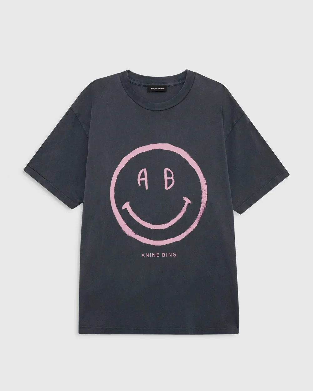 CADE TEE SMILEY / WASHED GREY - Image 3