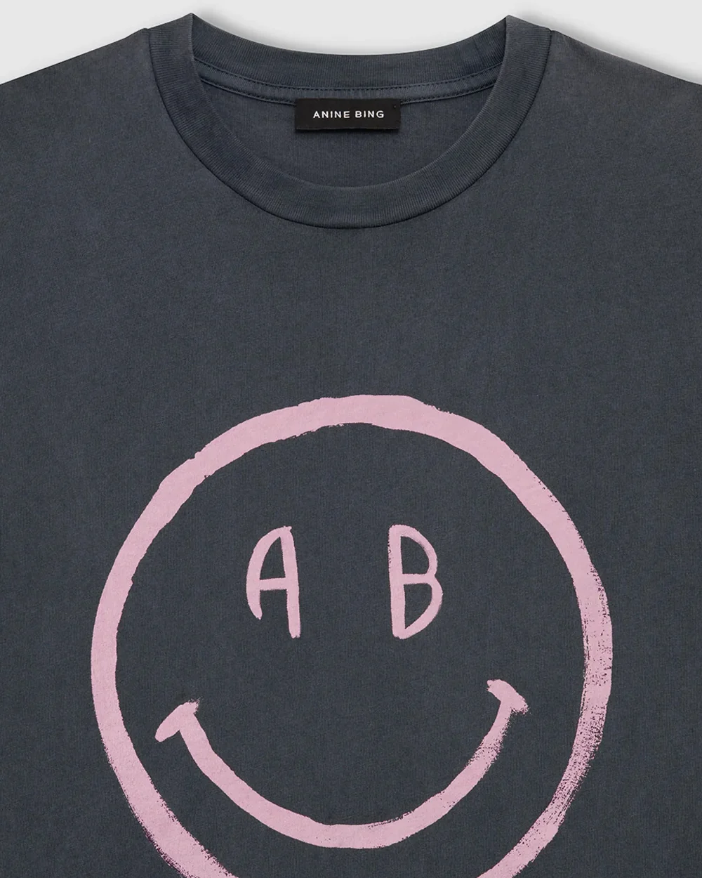 CADE TEE SMILEY / WASHED GREY - Image 5