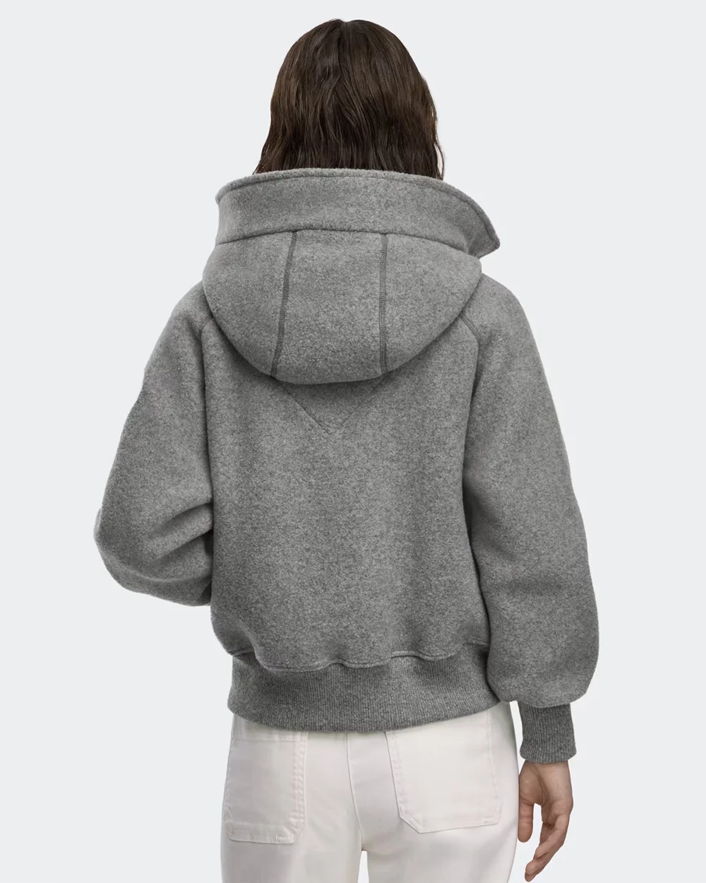 CHILLIWACK FLEECE BOMBER WHITE DISC / GREIGE - Image 4