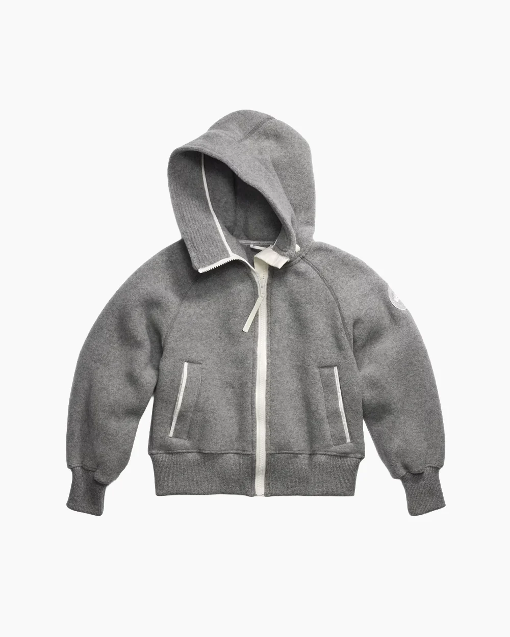 CHILLIWACK FLEECE BOMBER WHITE DISC / GREIGE - Image 5
