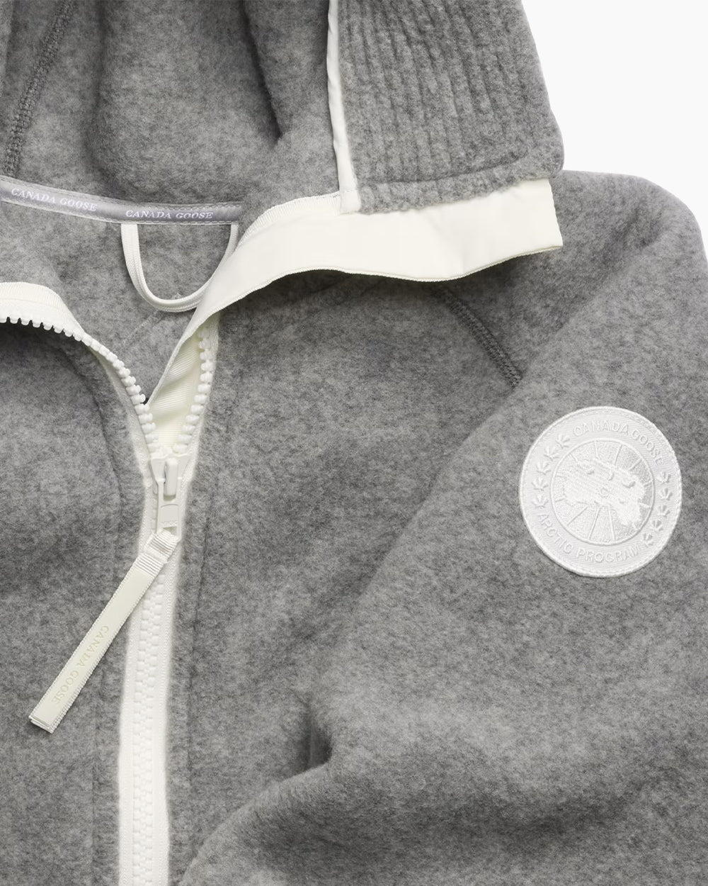 CHILLIWACK FLEECE BOMBER WHITE DISC / GREIGE - Image 6