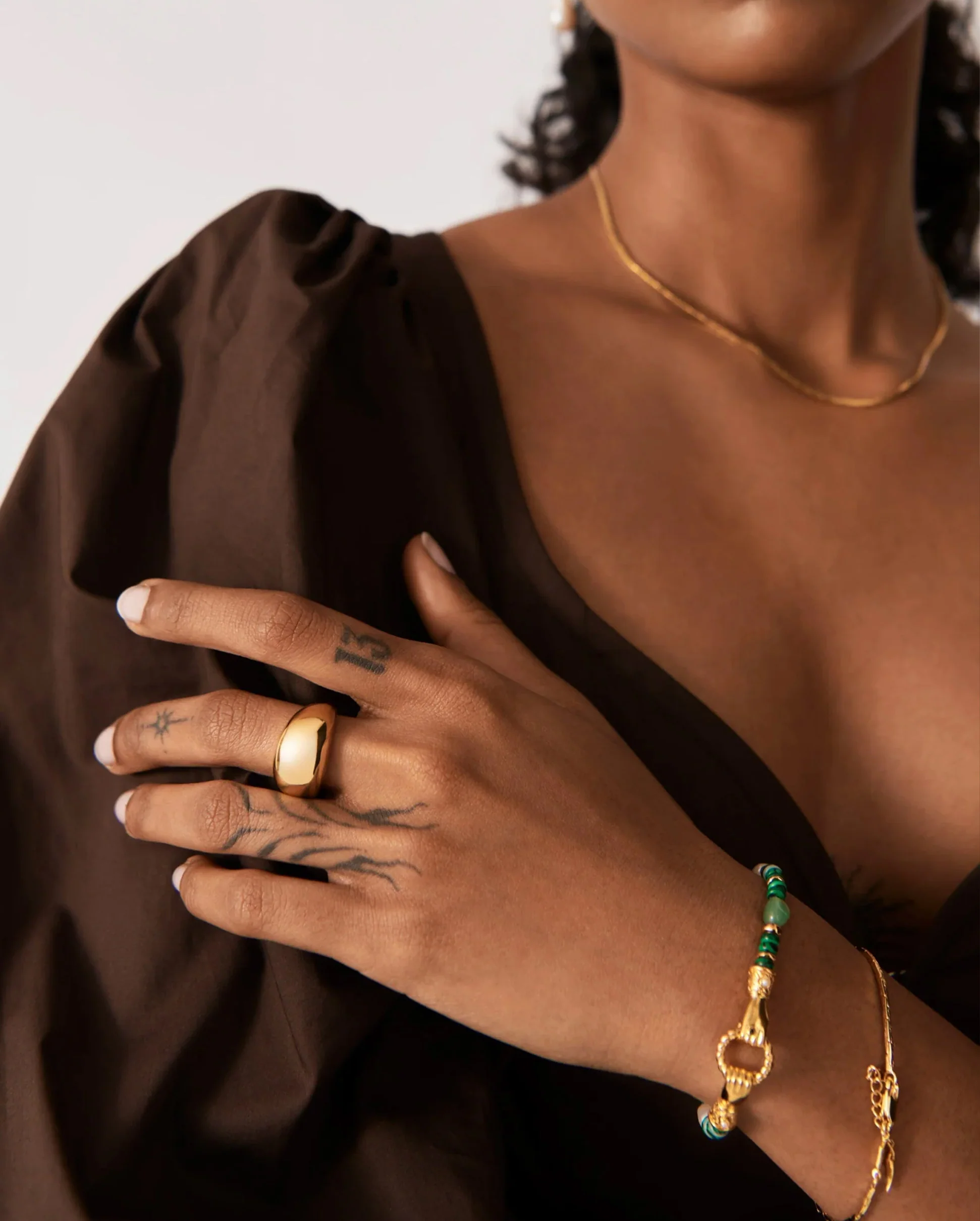 CHUBBY DOME RING / GOLD - Image 3