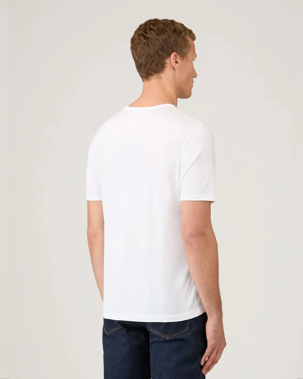 CLASSIC CREW NECK T-SHIRT / WHITE - Image 3