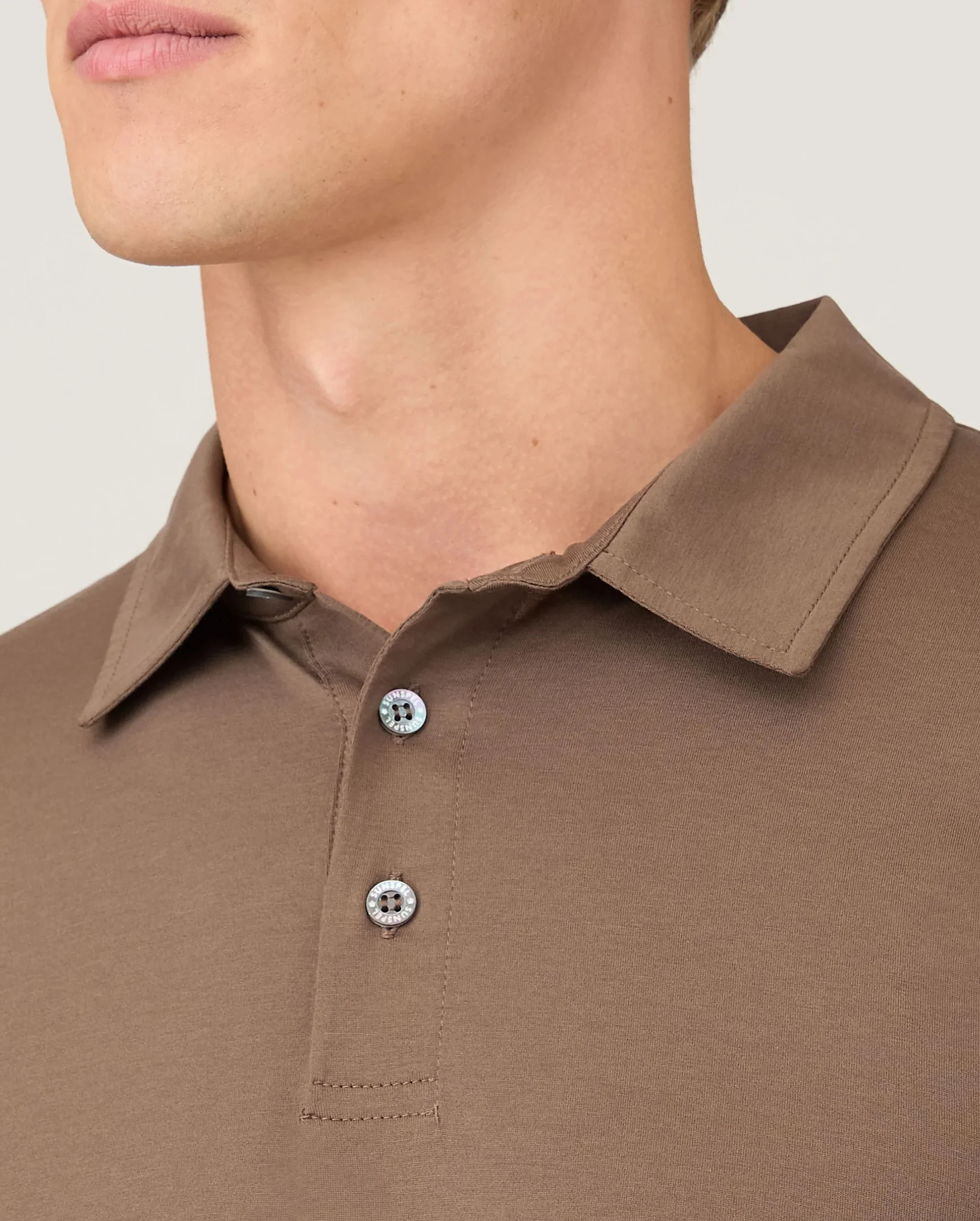 CLASSIC JERSEY POLO SHIRT / BARK - Image 5