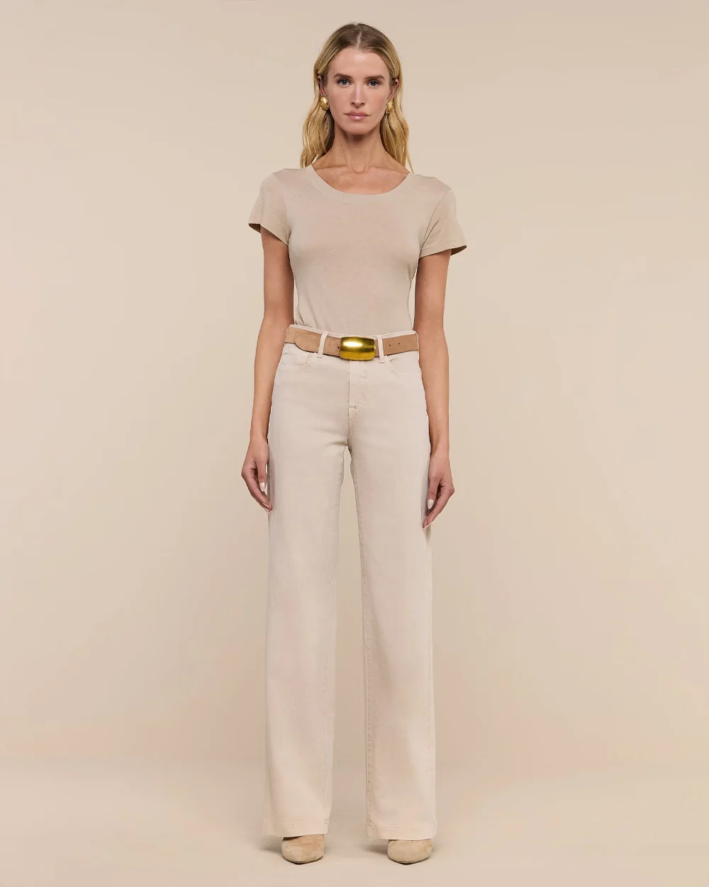 CLAYTON WIDE LEG / BISCUIT - Image 2