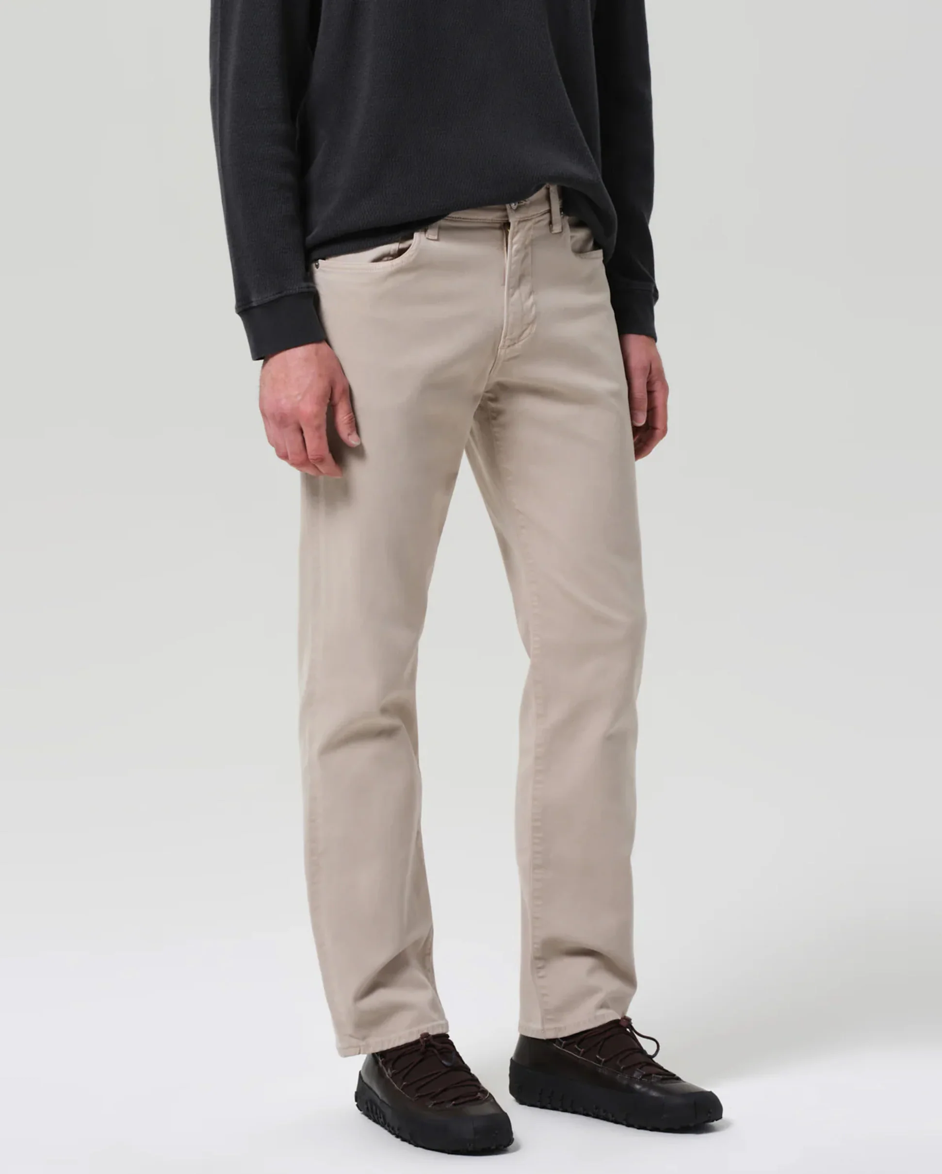 ELIJAH RELAXED STRAIGHT CASHMERE TOUCH / WHEAT