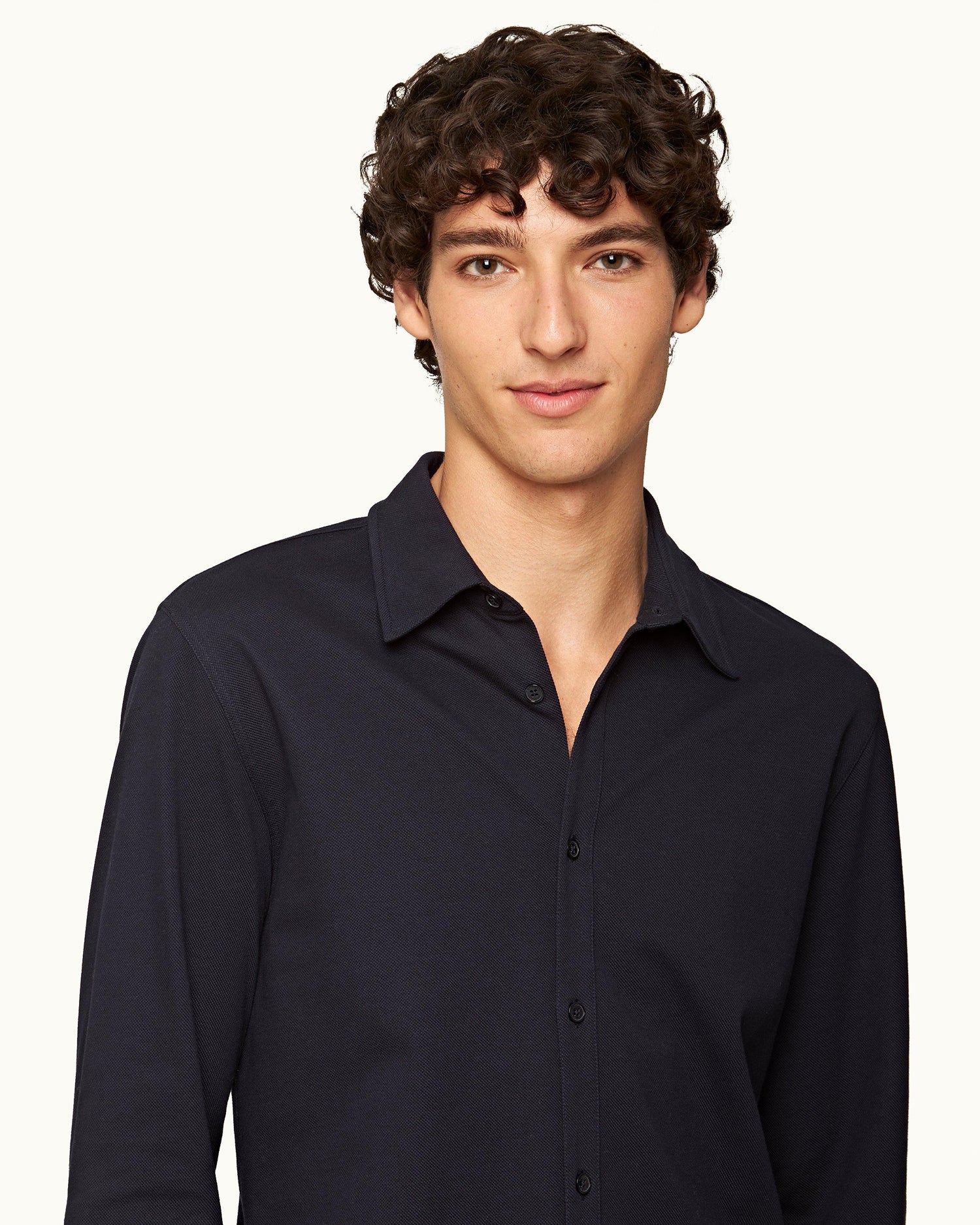 GILES PIQUE SHIRT / NIGHT IRIS - Image 3