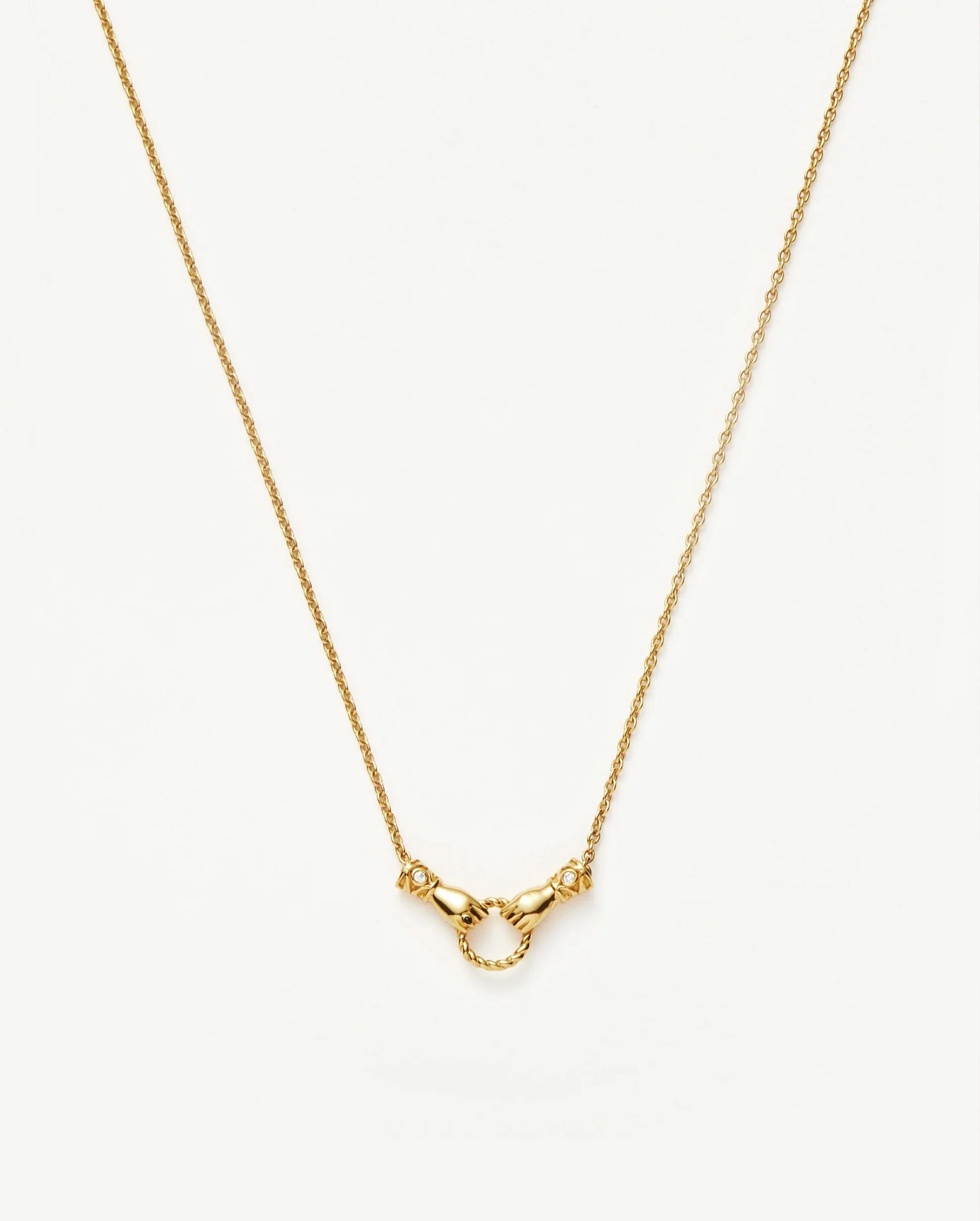 HARRIS REED IN GOOD HANDS MINI PENDANT SLIDER NECKLACE / GOLD - Image 4