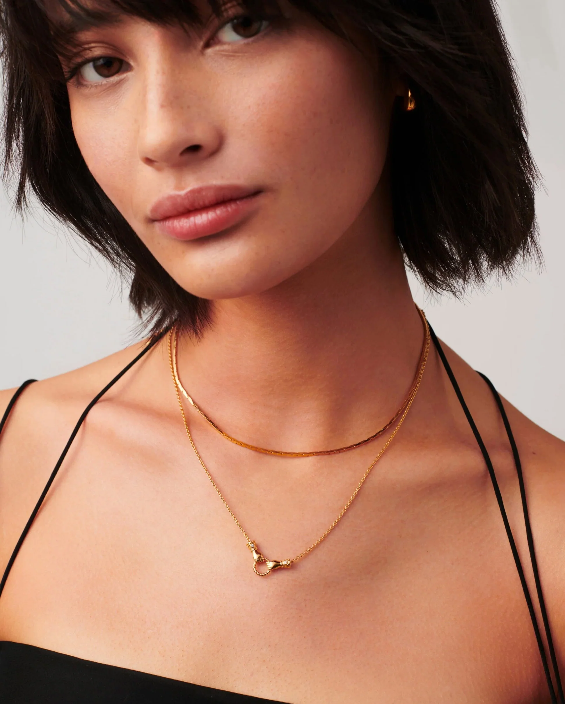 HARRIS REED IN GOOD HANDS MINI PENDANT SLIDER NECKLACE / GOLD - Image 5