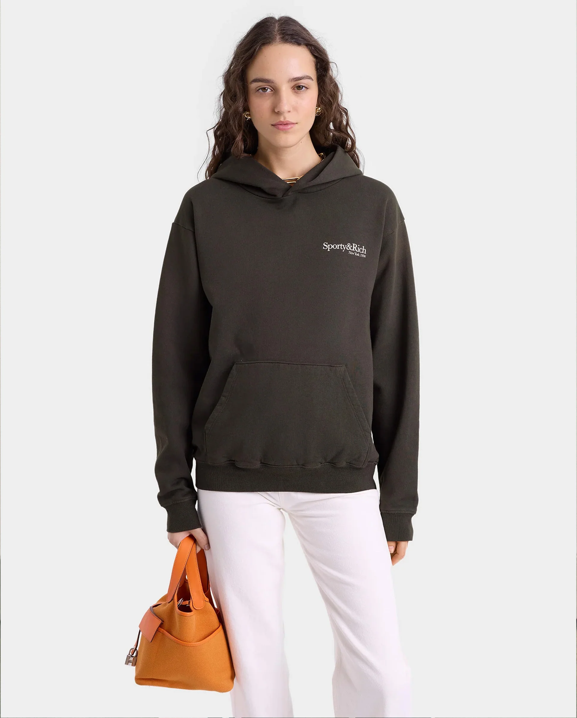 HWCNY HOODIE / FADED BLACK WHITE - Image 4