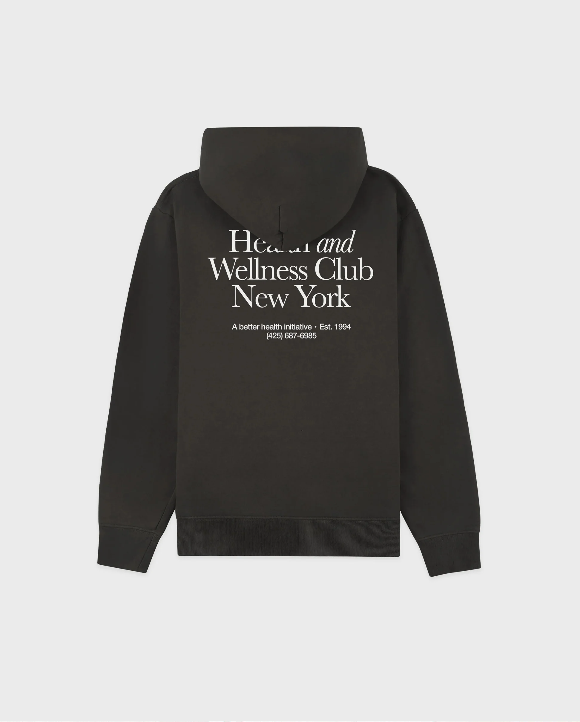 HWCNY HOODIE / FADED BLACK WHITE - Image 7