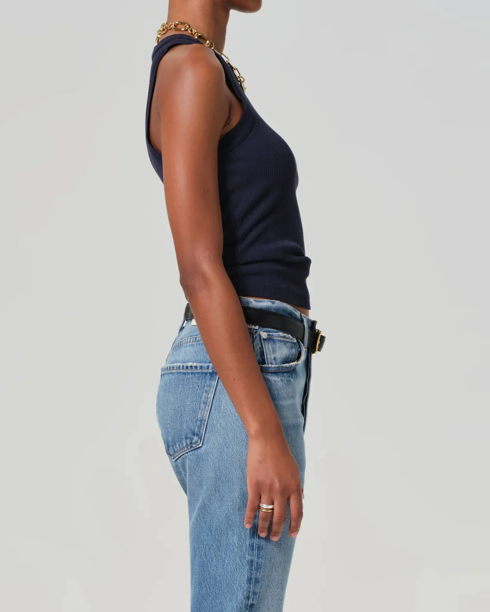 ISABEL RIB TANK / NAVY - Image 3