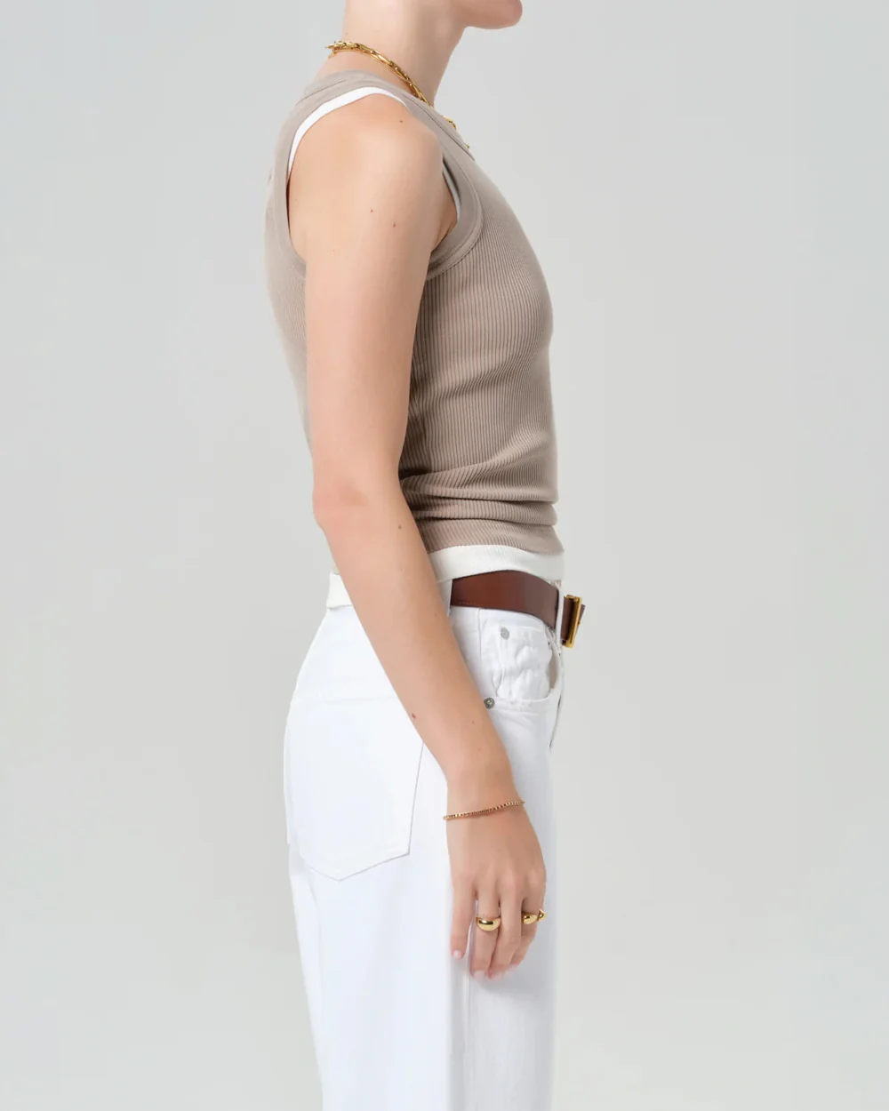 ISABEL RIB TANK / SAND - Image 4