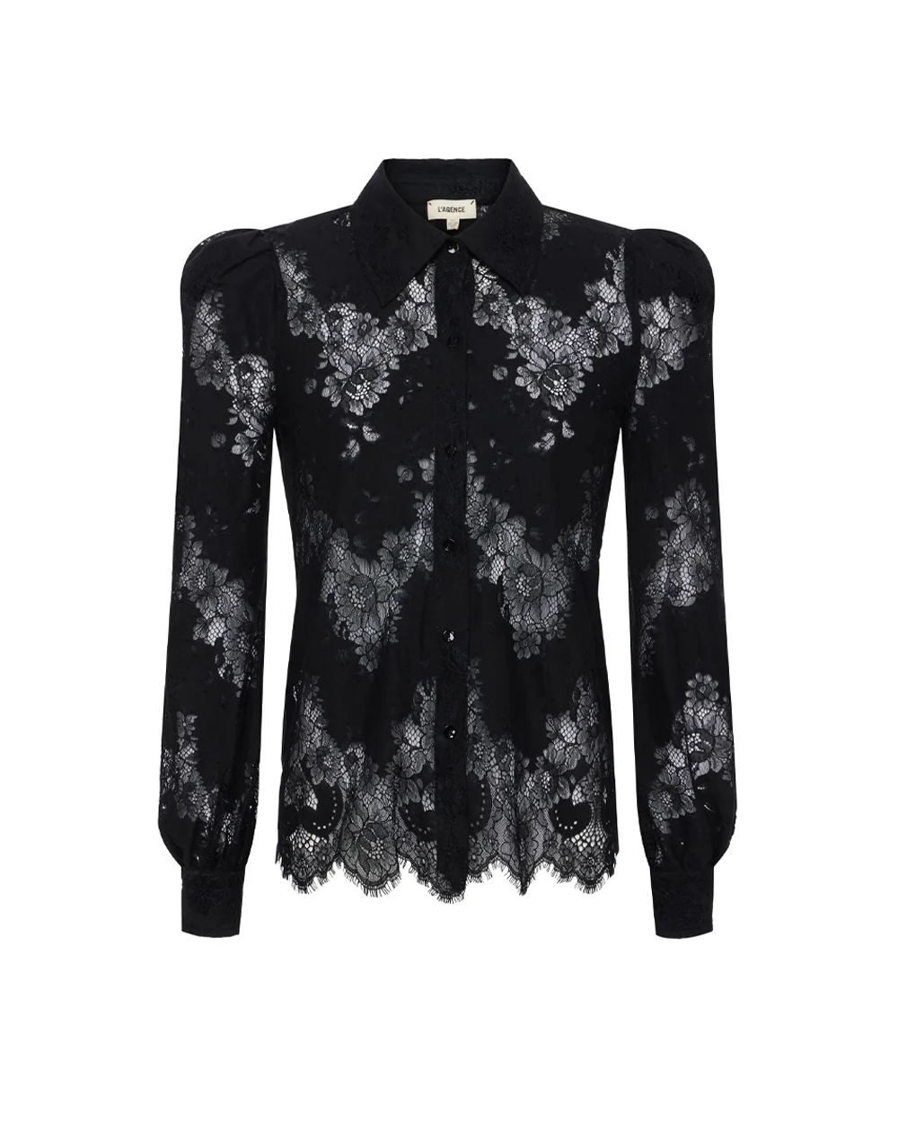 JENICA LACE BLOUSE / BLACK - Image 5