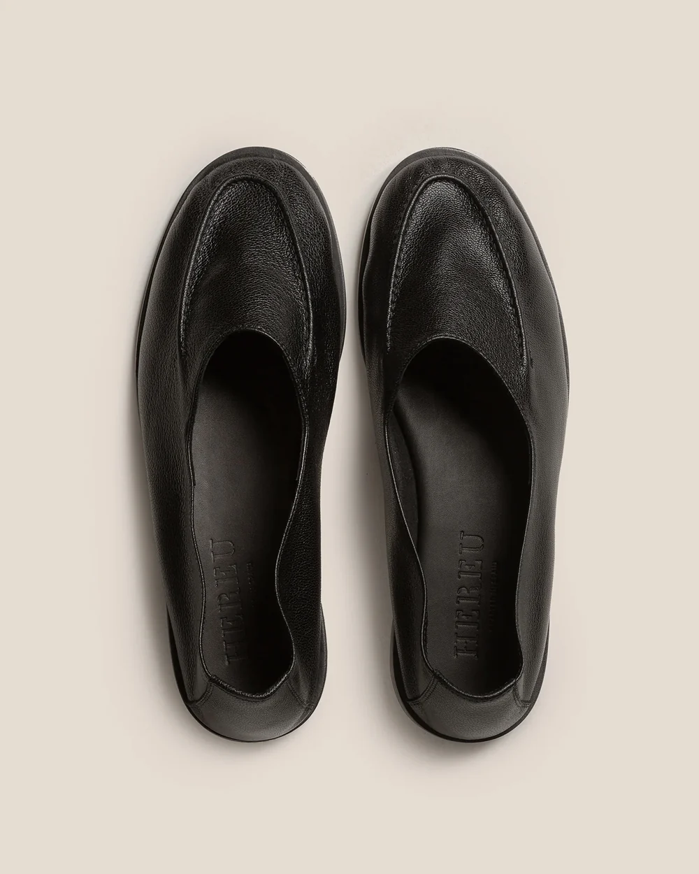 JULIOL W SUPPLE SHINY HIGH-CUT DECONSTRUCTED LAOFER / BLACK - Image 3