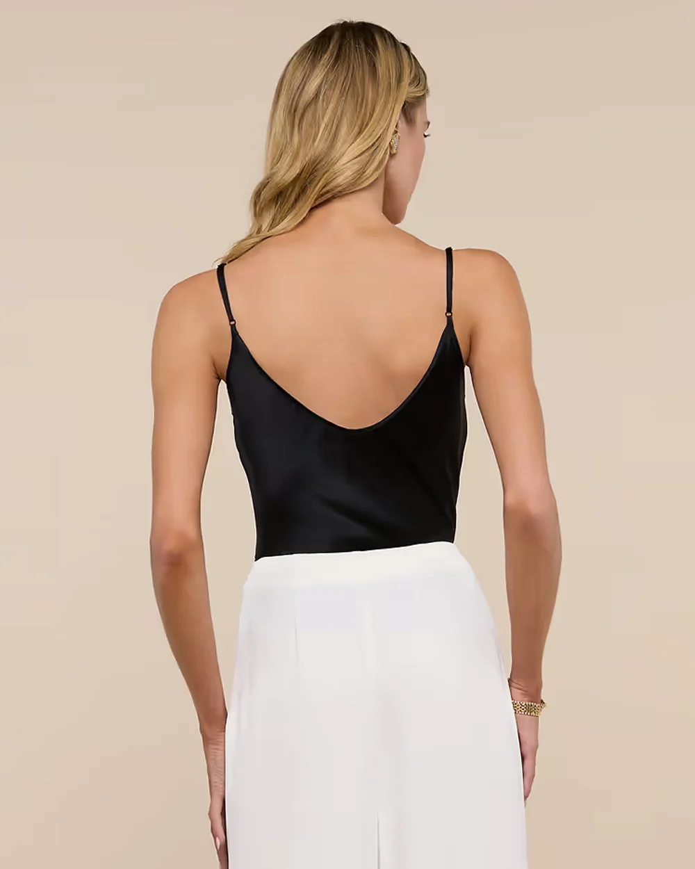 LEXI SILK CAMISOLE / BLACK - Image 5