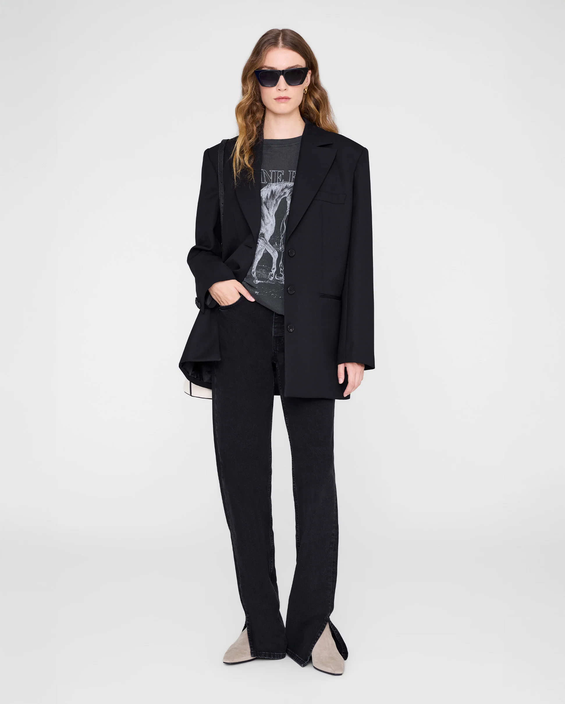 LILI TEE HORSE / WASHED BLACK - Image 3