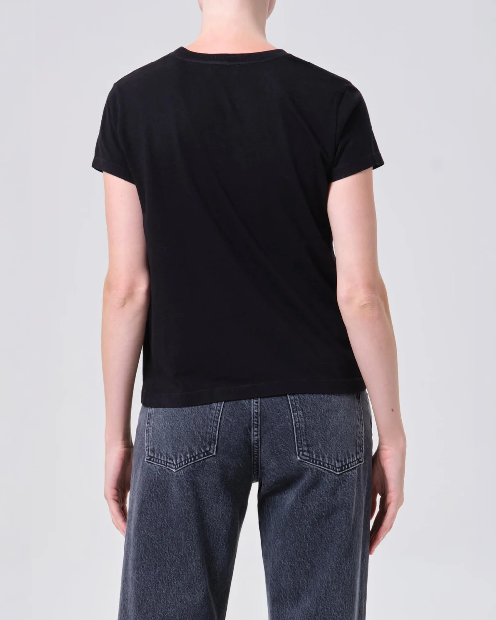 LONG LINE ADINE TEE / BLACK - Image 2