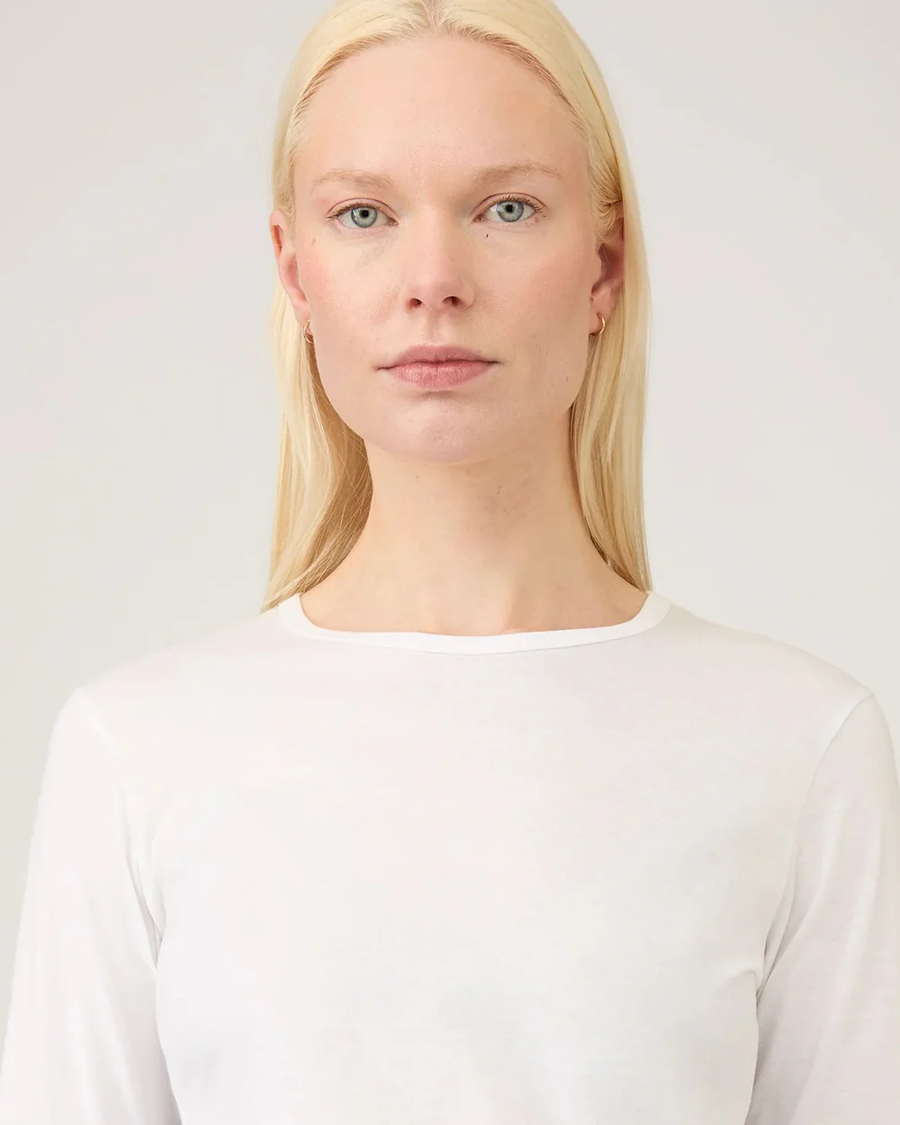 LONG SLEEVE CLASSIC T-SHIRT / WHITE - Image 4