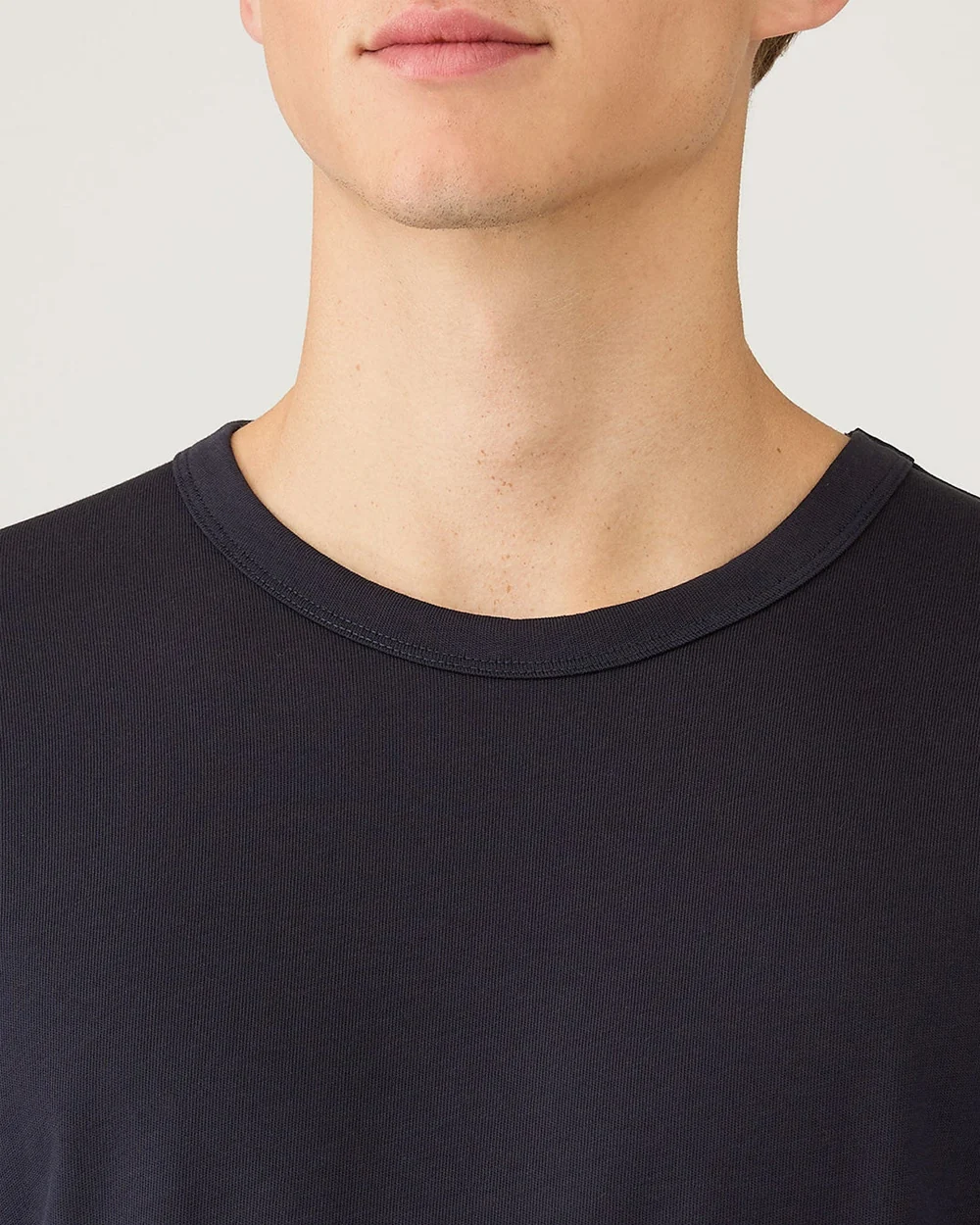 LONG SLEEVE HEAVY WEIGHT T-SHIRT / NAVY - Image 4