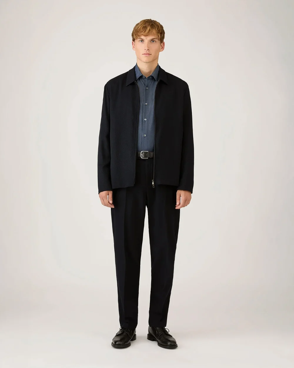 LONG SLEEVE INDIGO SEA ISLAND SHIRT / INDIGO - Image 2