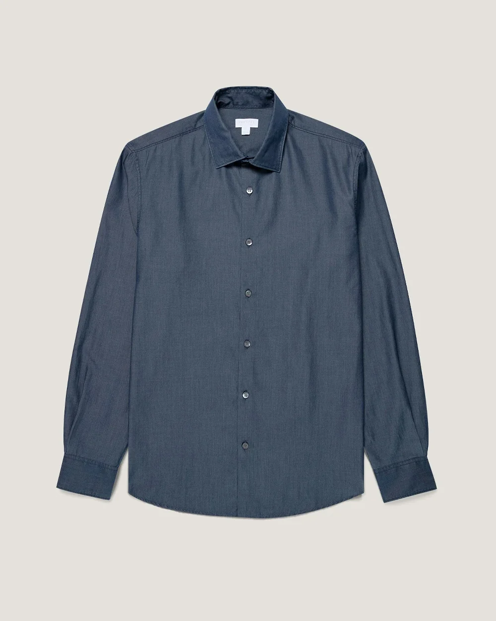 LONG SLEEVE INDIGO SEA ISLAND SHIRT / INDIGO - Image 6