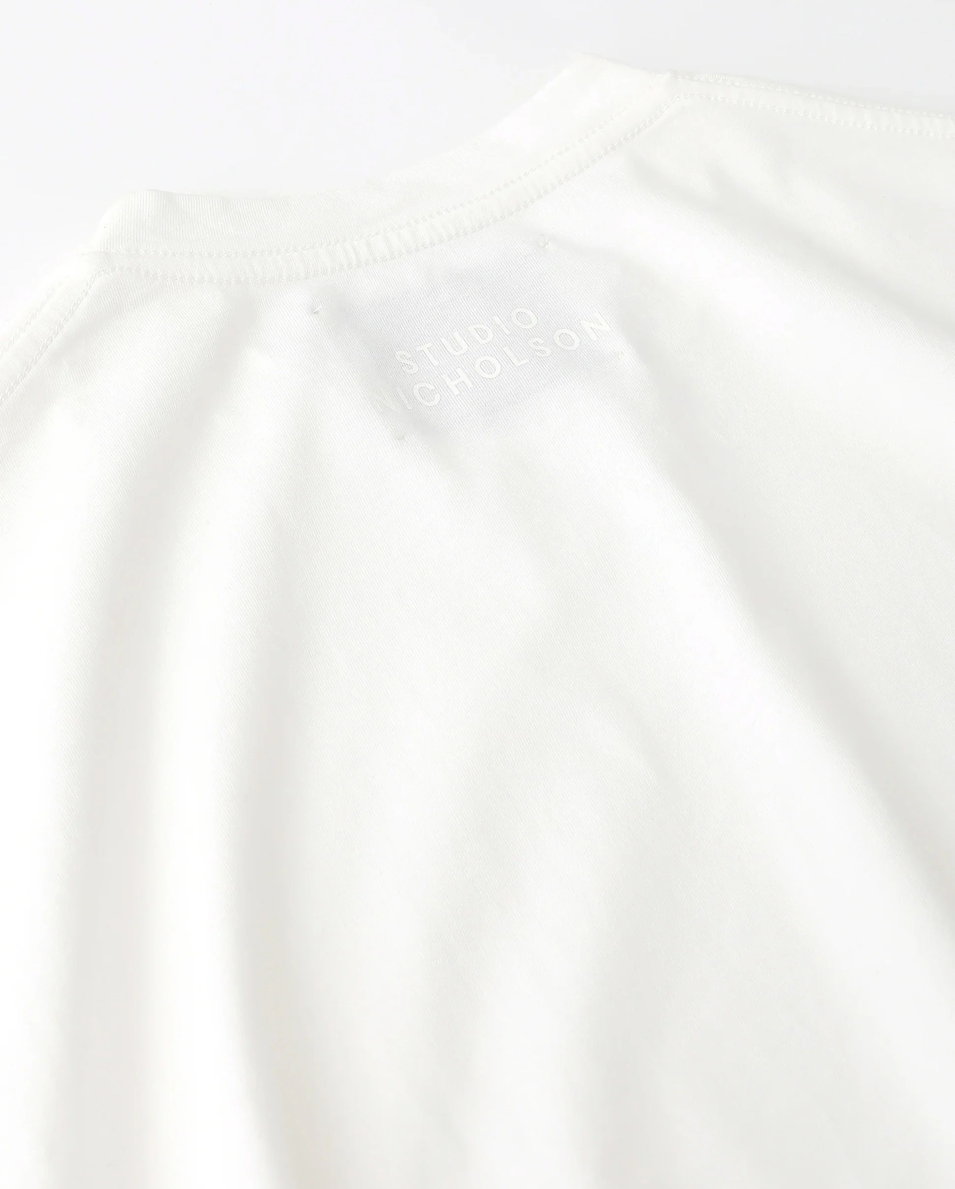 LOOP LONG SLEEVE T-SHIRT / OPTIC WHITE - Image 5