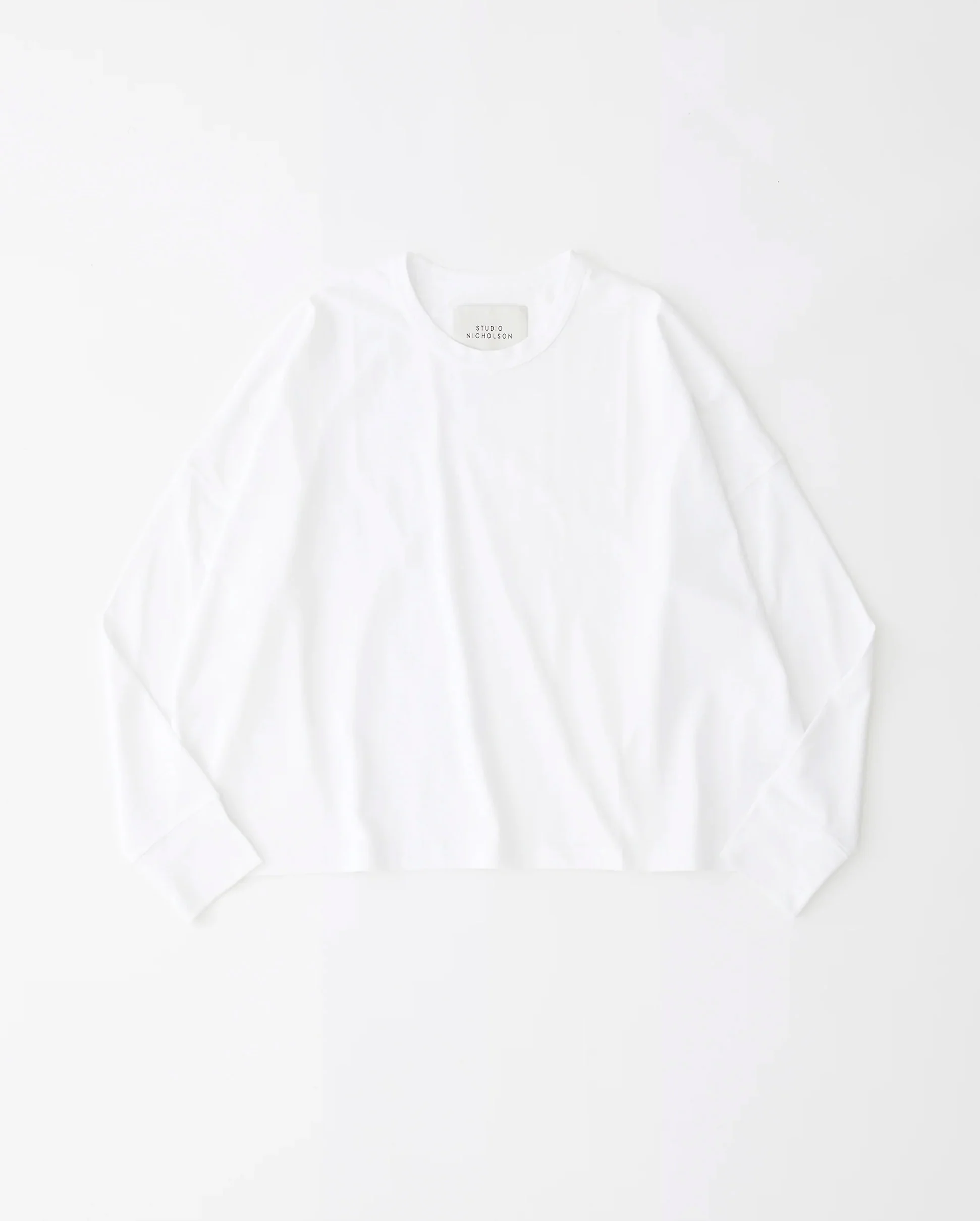 LOOP LONG SLEEVE T-SHIRT / OPTIC WHITE - Image 6