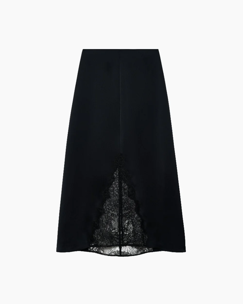 MALOU SKIRT / BLACK AND BLACK LACE