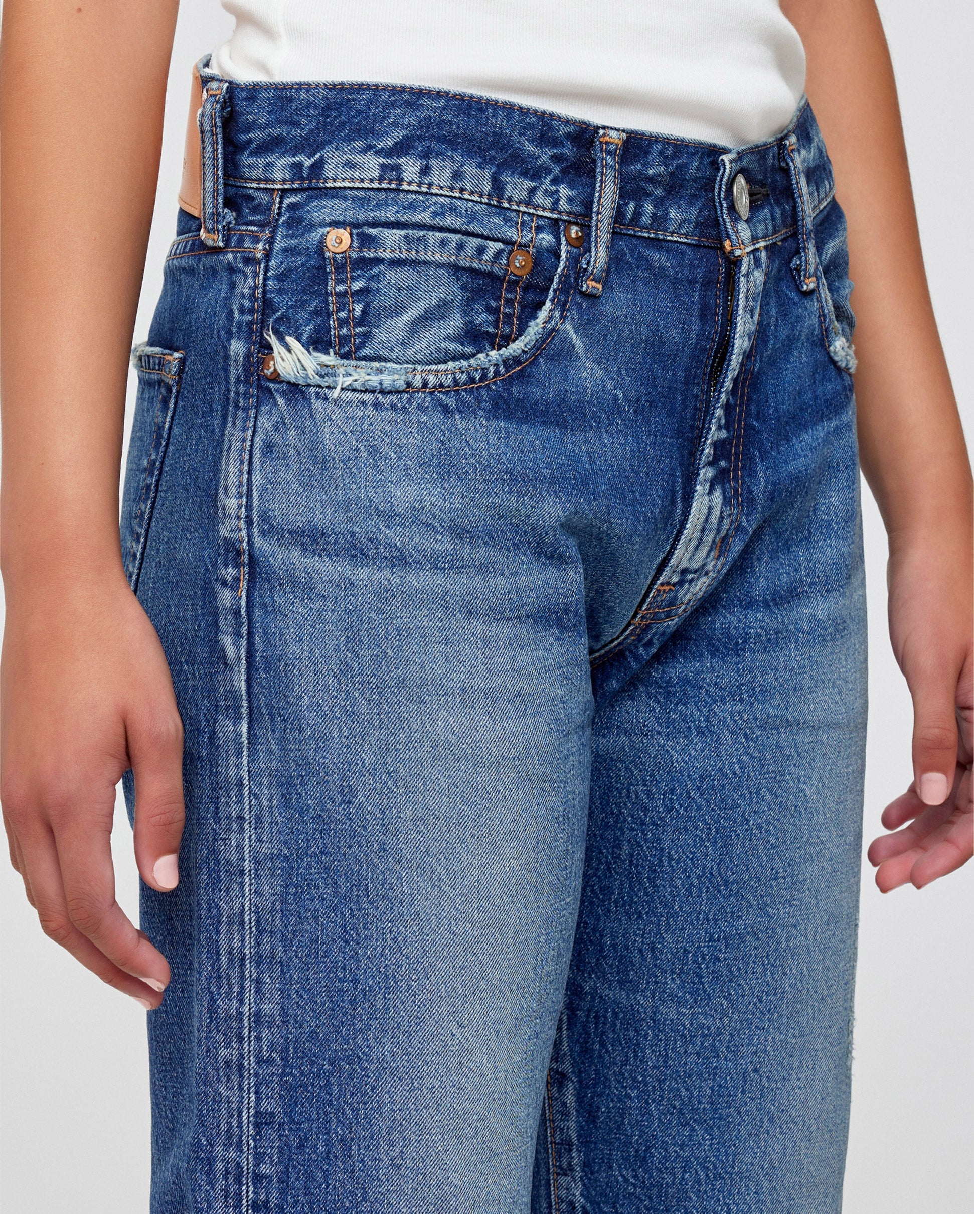 PINE BOYS PANTS / MID BLUE - Image 5