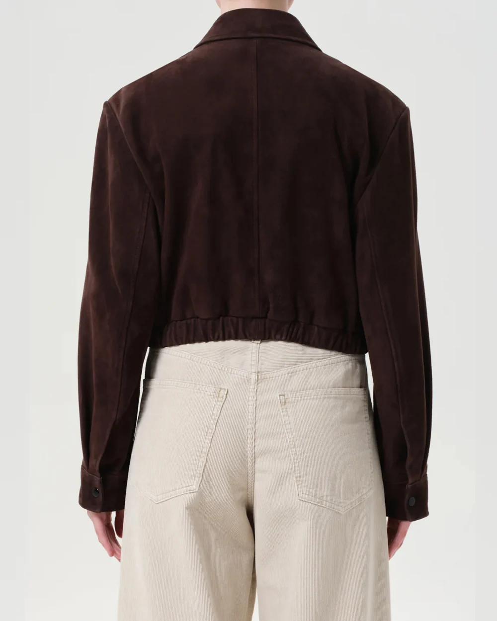 NAHLA CROPPED SUEDE JACKET / ROOT - Image 3
