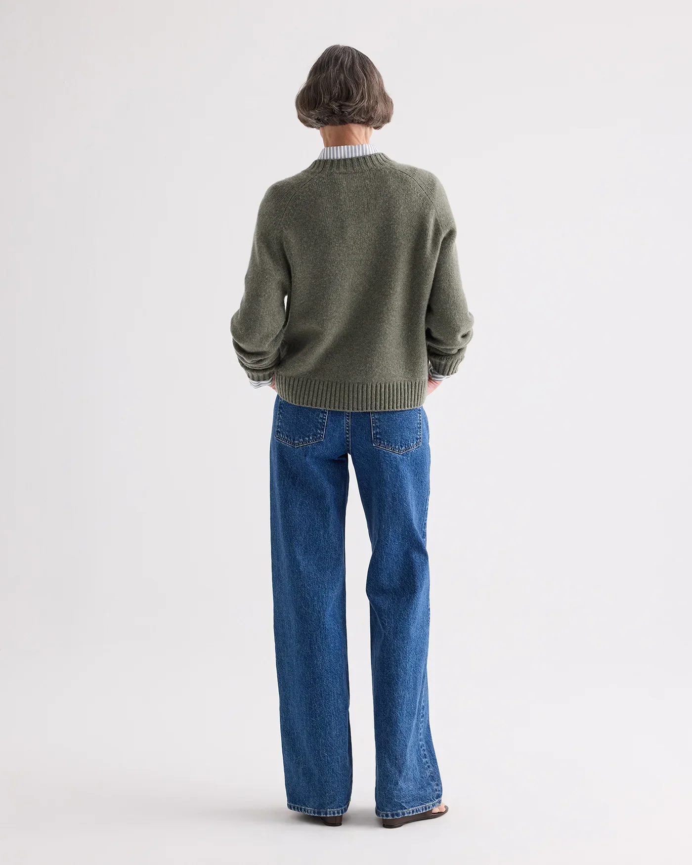 NEW JILL CREWNECK SWEATER / MOSS - Image 5