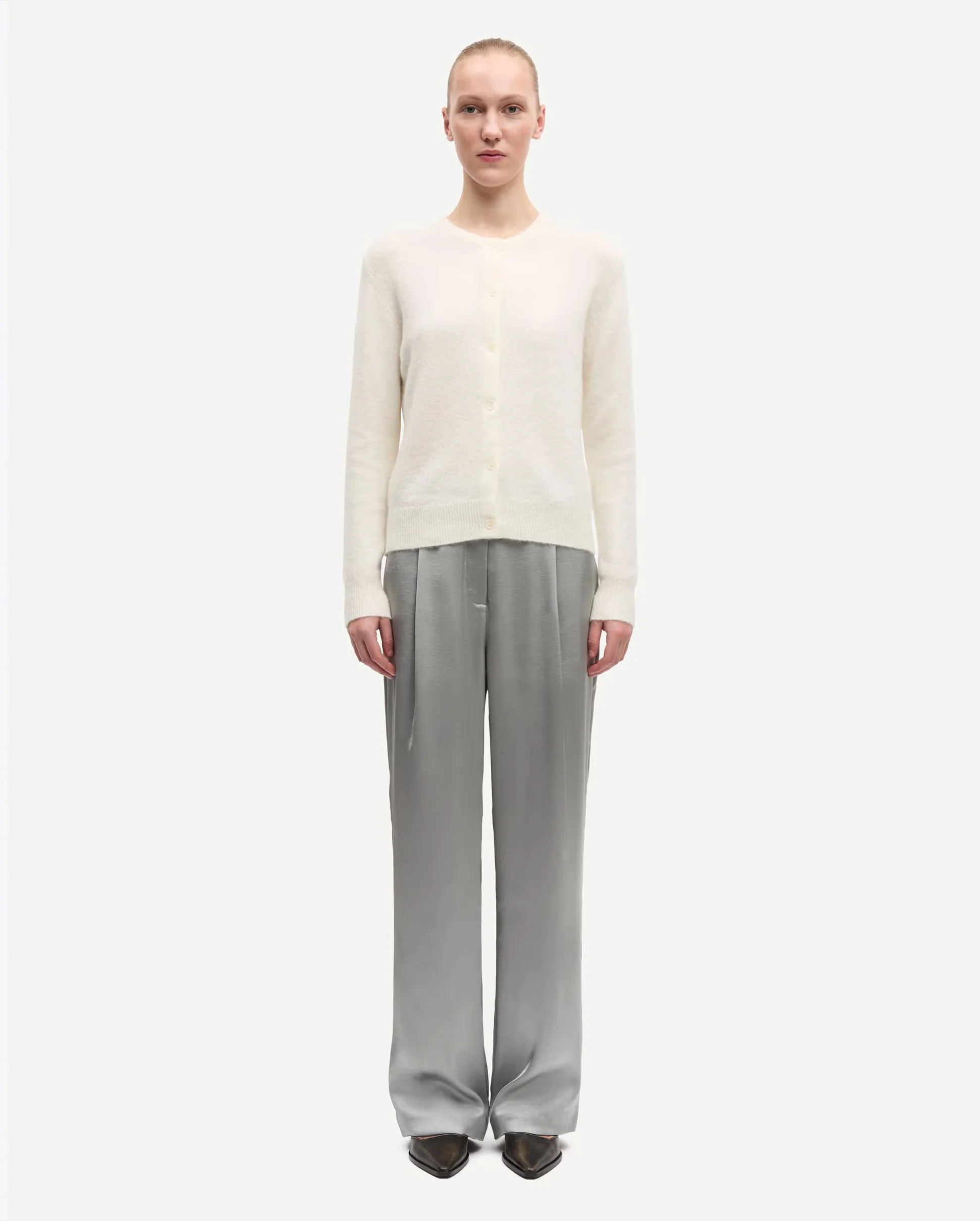 NOR SHORT CARDIGAN 7355 / CLEAR CREAM - Image 5