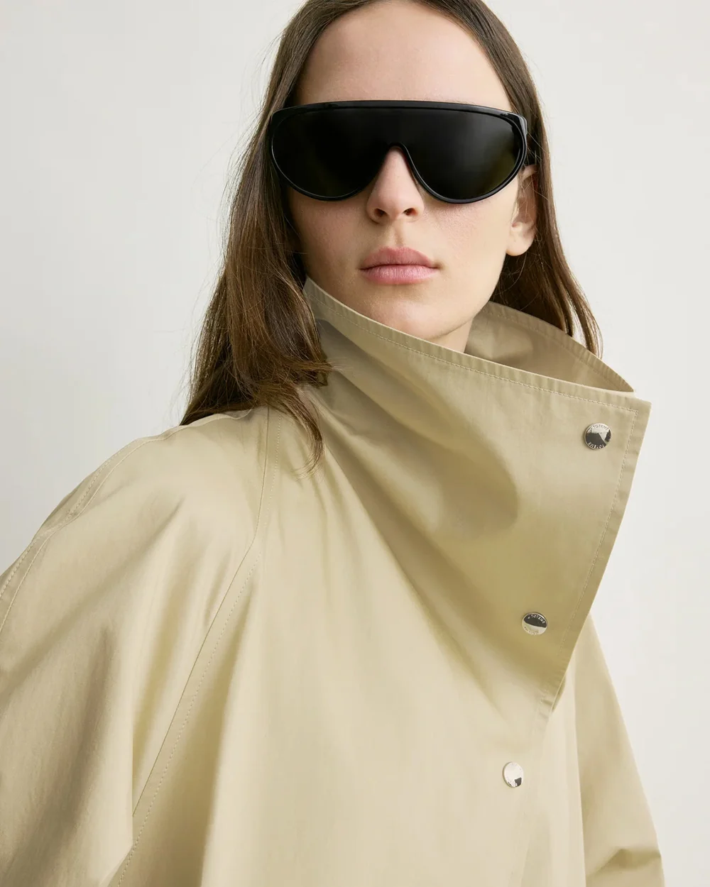 OVERSIZED COTTON TRENCH / BEIGE - Image 5