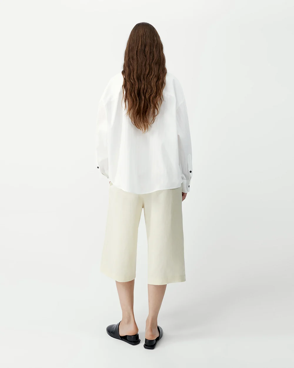 OVERSIZED LACE SHIRT / WHITE - Image 3