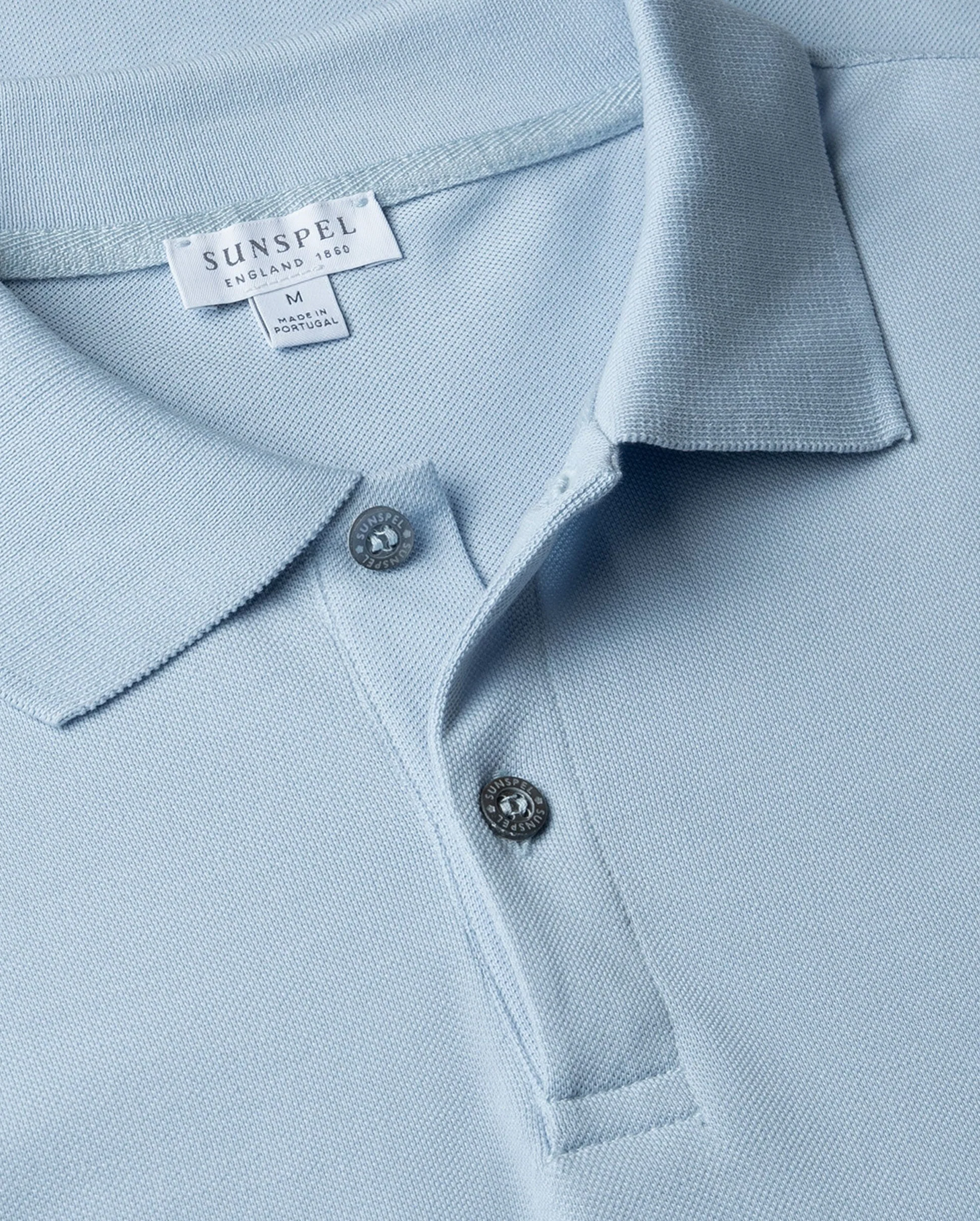 PIQUÉ POLO SHIRT / BLUE MIST - Image 3