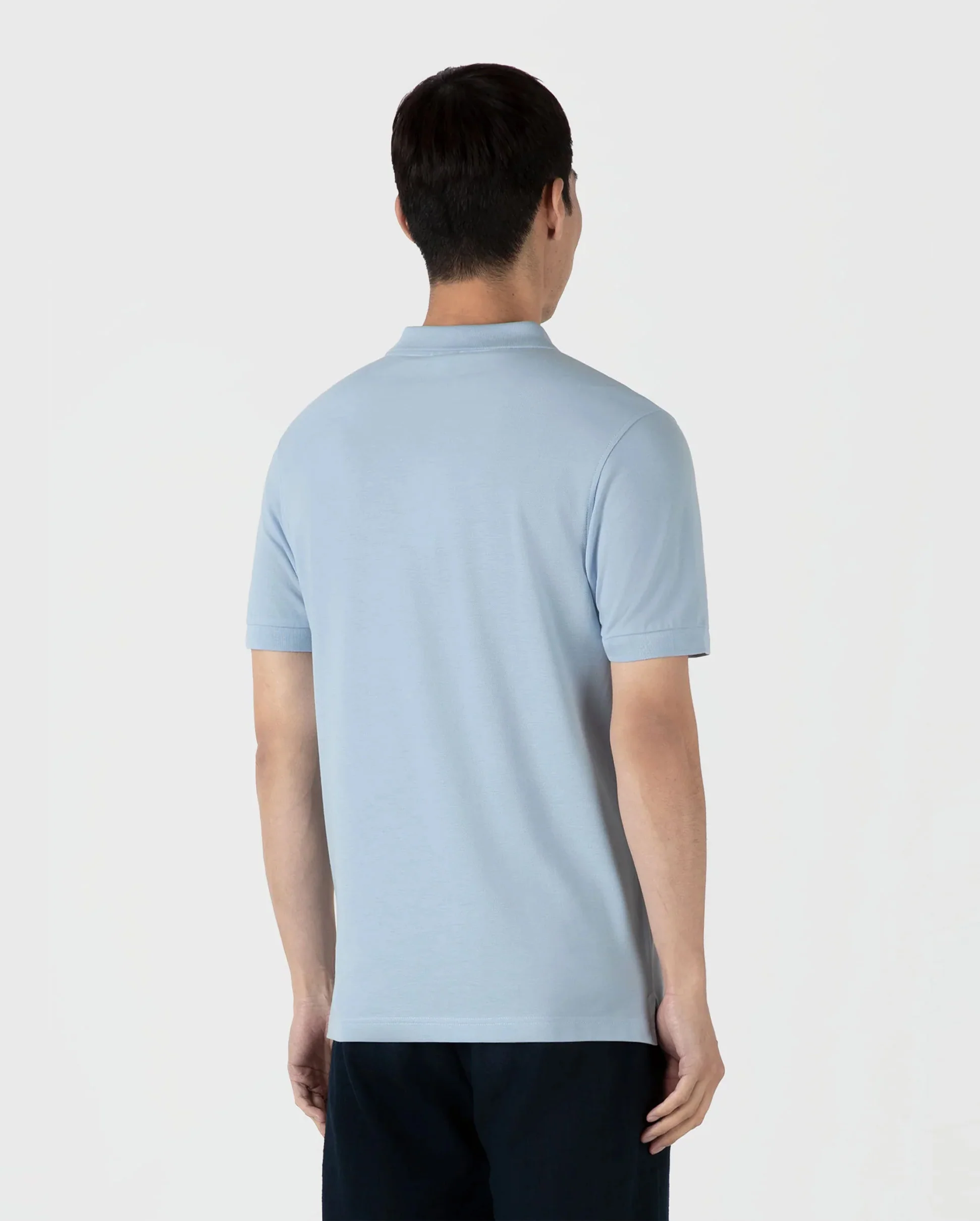 PIQUÉ POLO SHIRT / BLUE MIST - Image 4