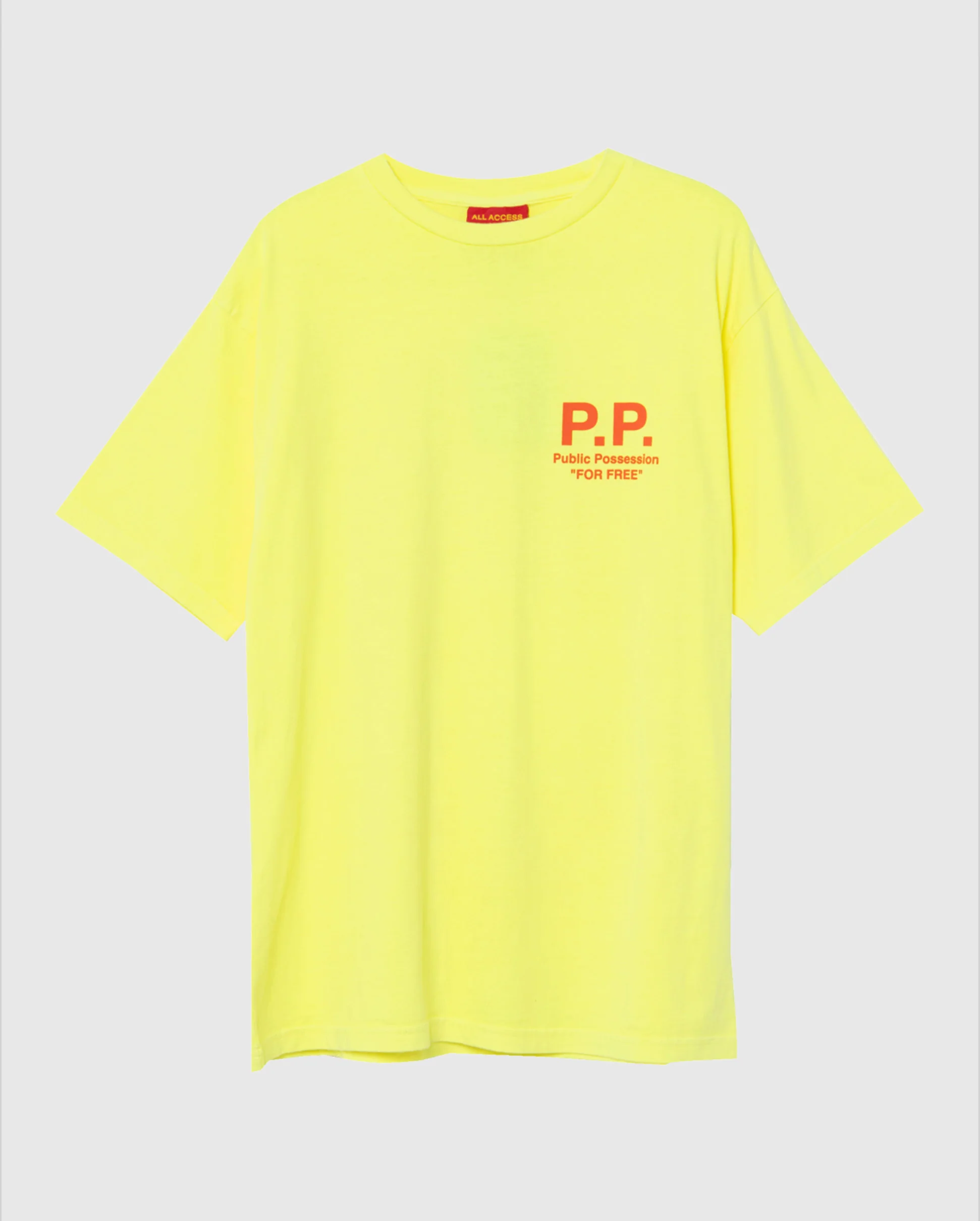 PP DOG T-SHIRT / NEON YELLOW