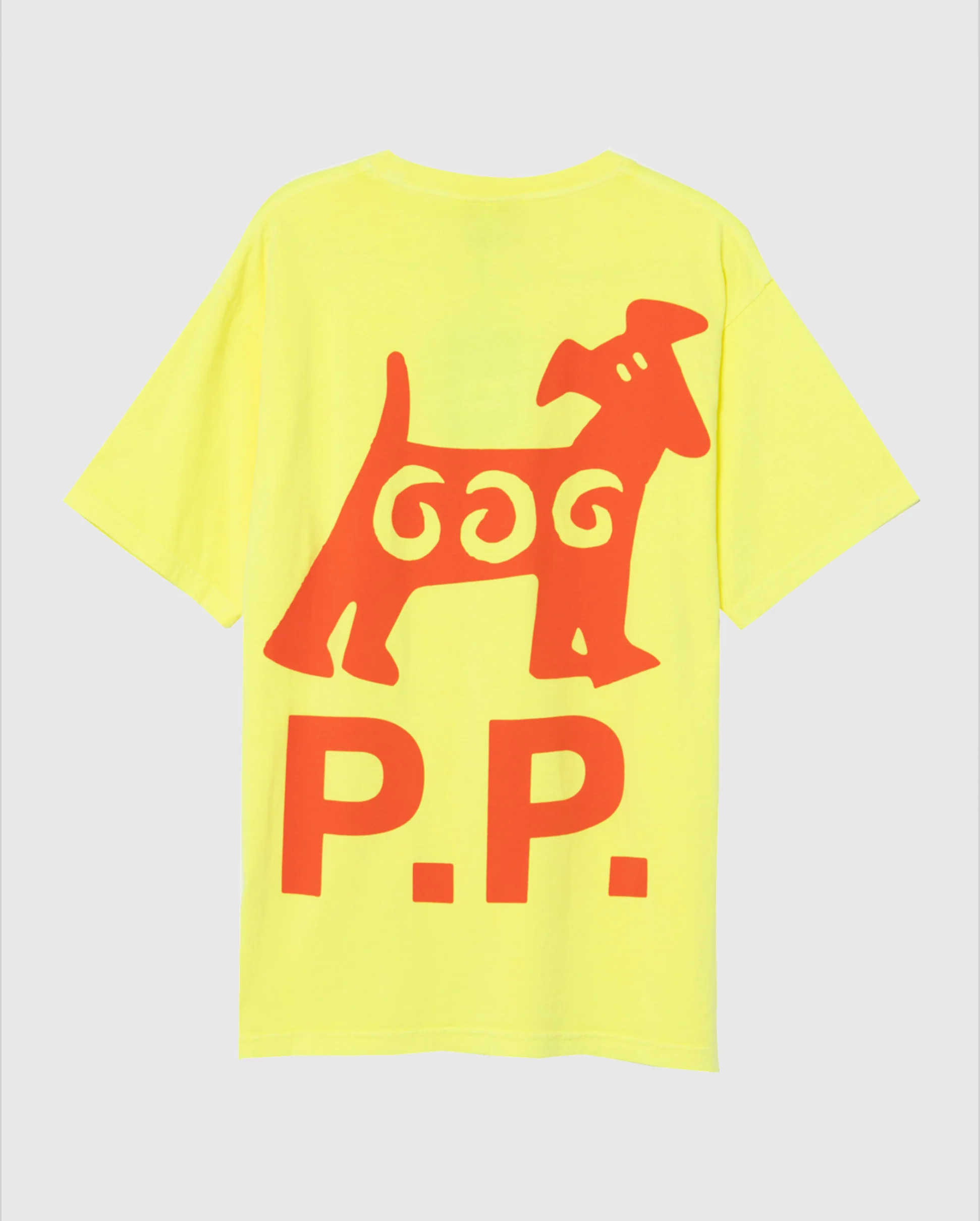 PP DOG T-SHIRT / NEON YELLOW - Image 2
